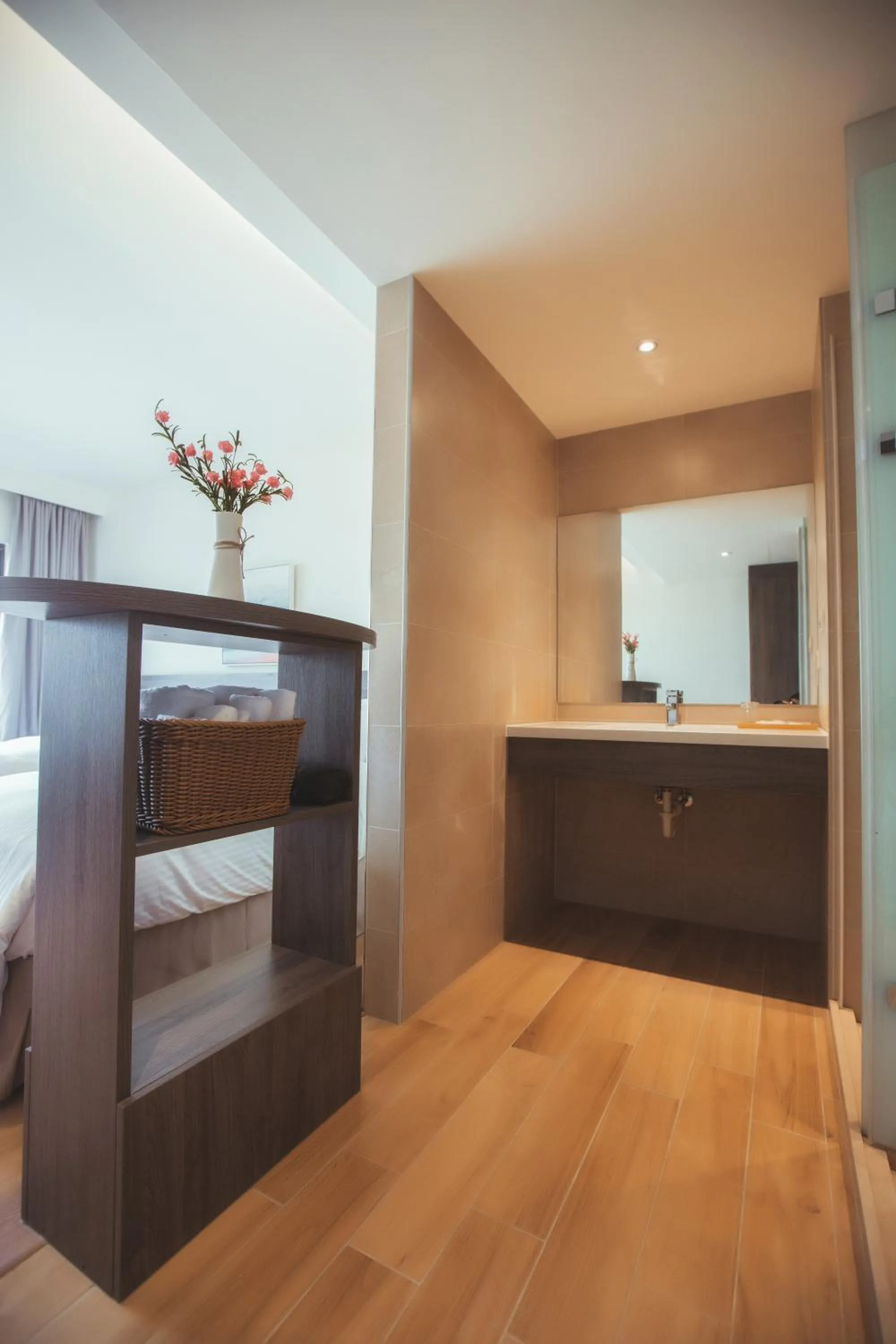 Bed in FangLiao Hotel