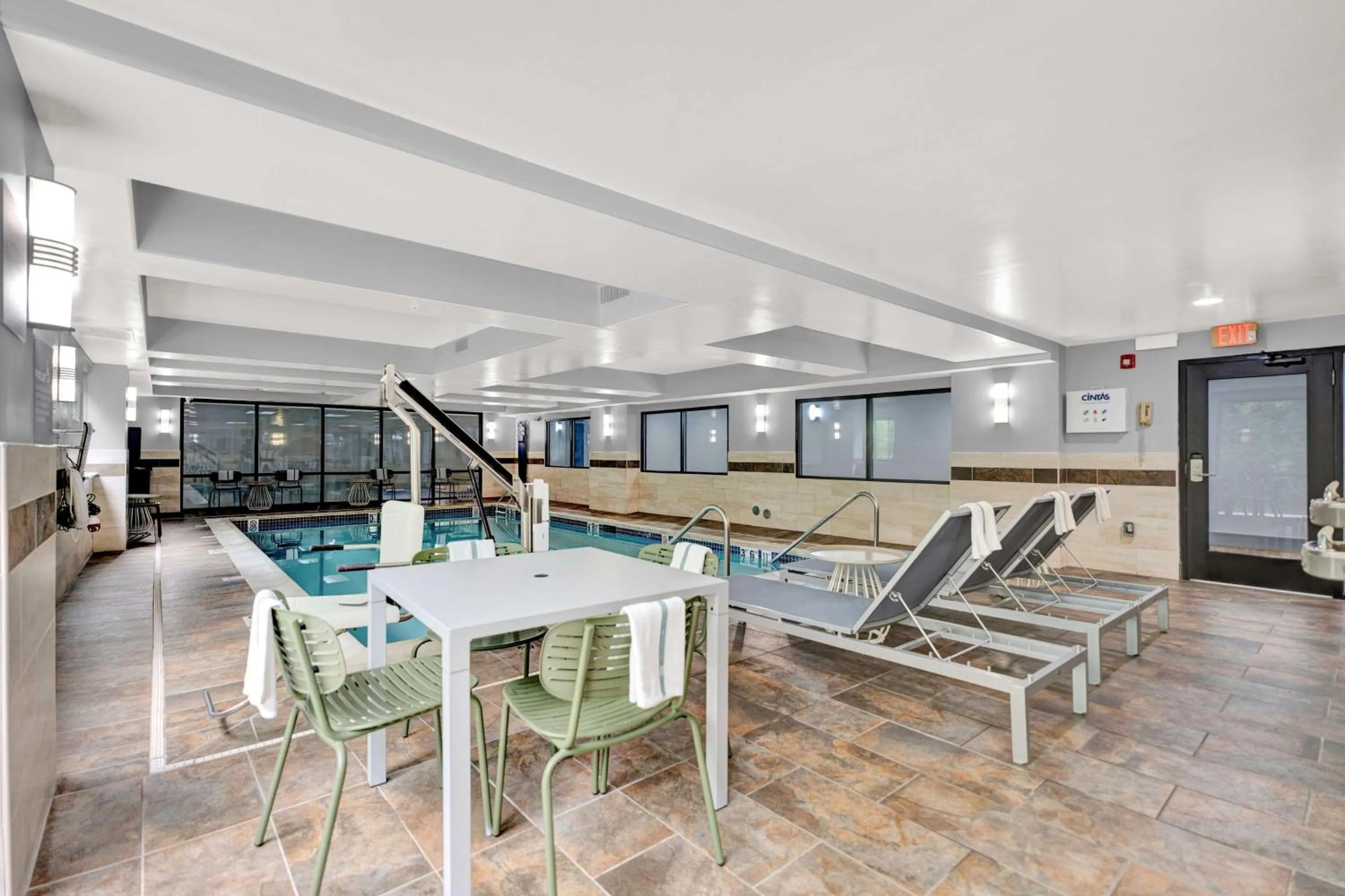 Pool view in Comfort Inn Plymouth