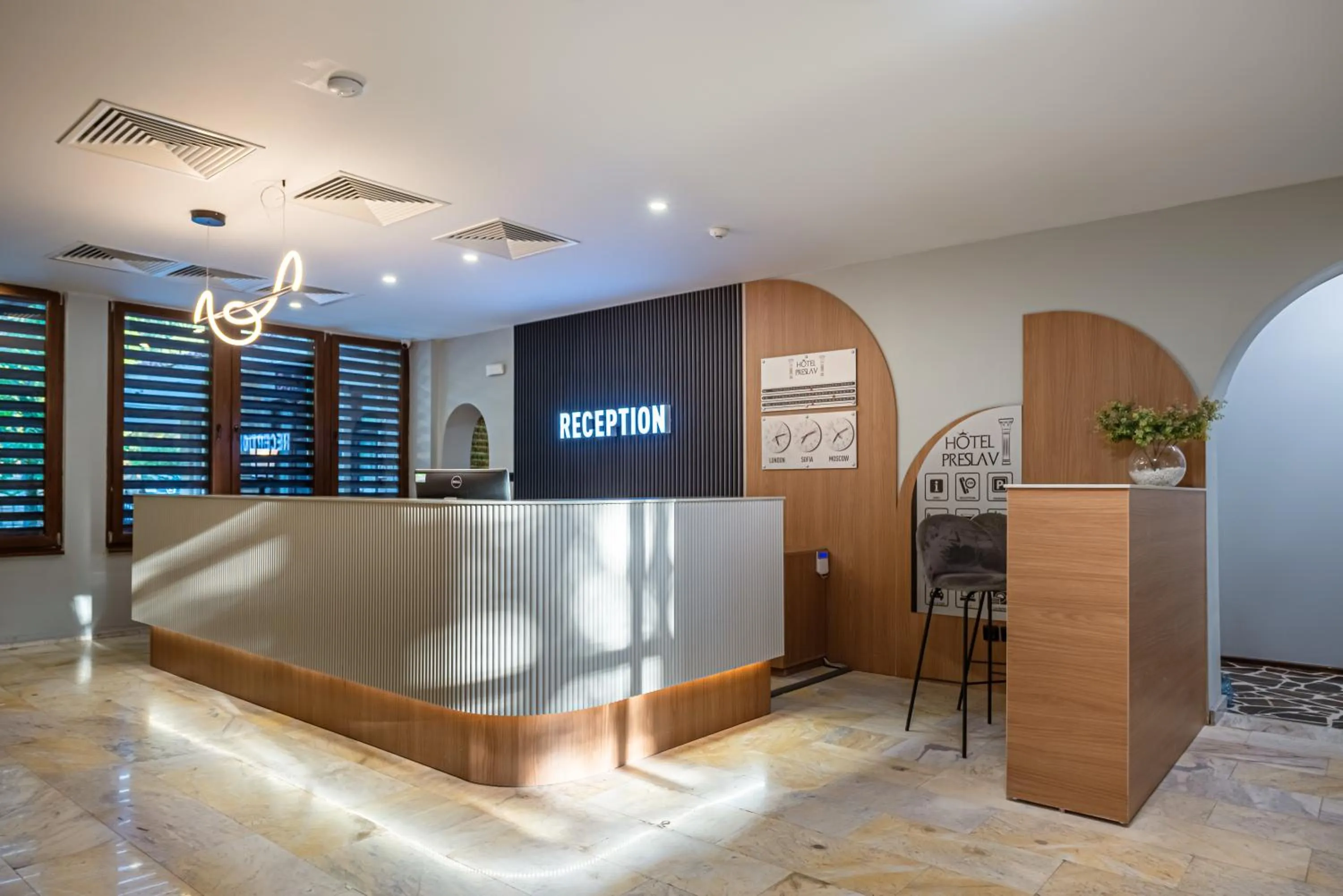 Lobby or reception in Hotel PRESLAV