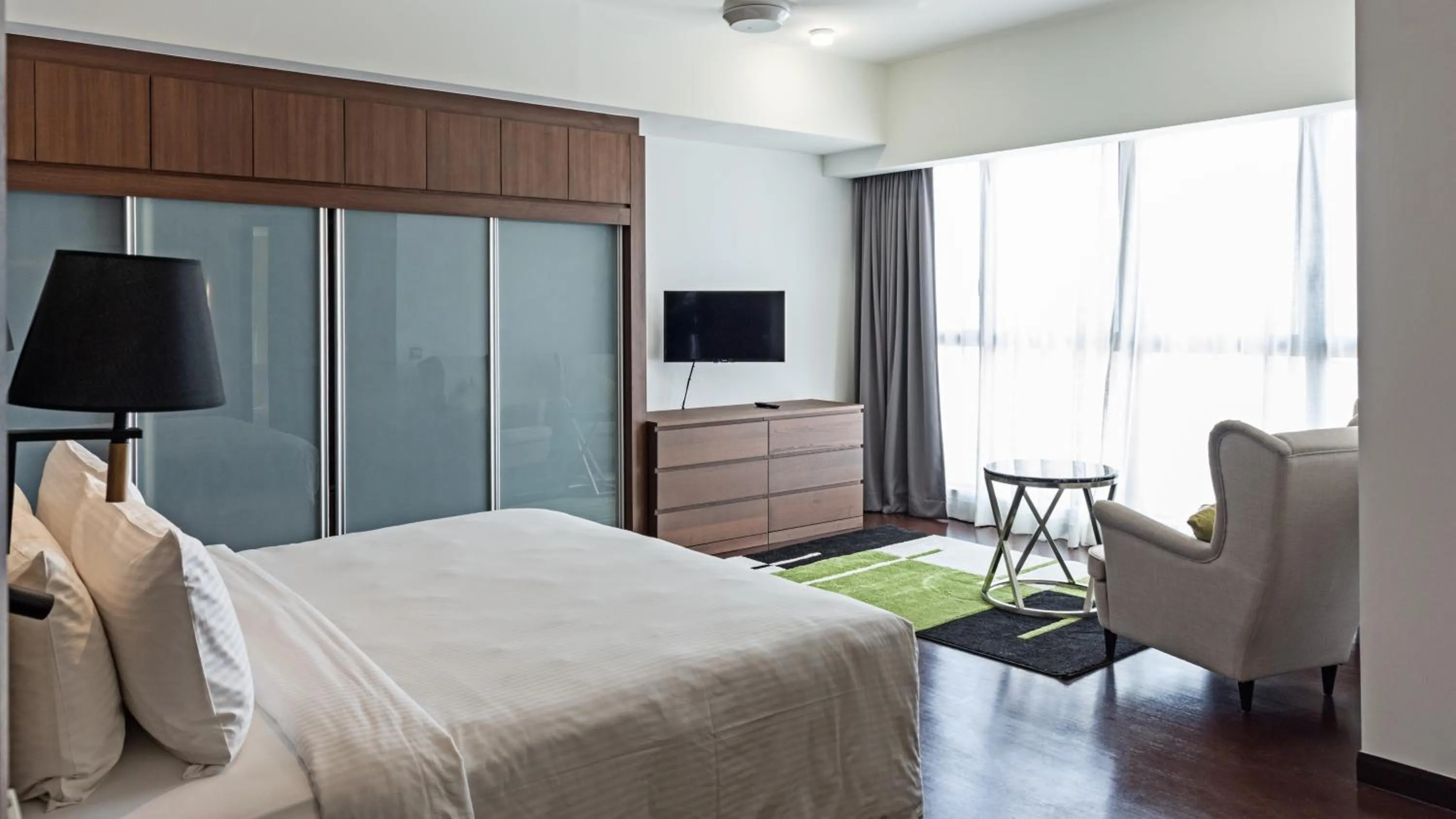 Bedroom, Bed in TRILLION SUITES by SLG