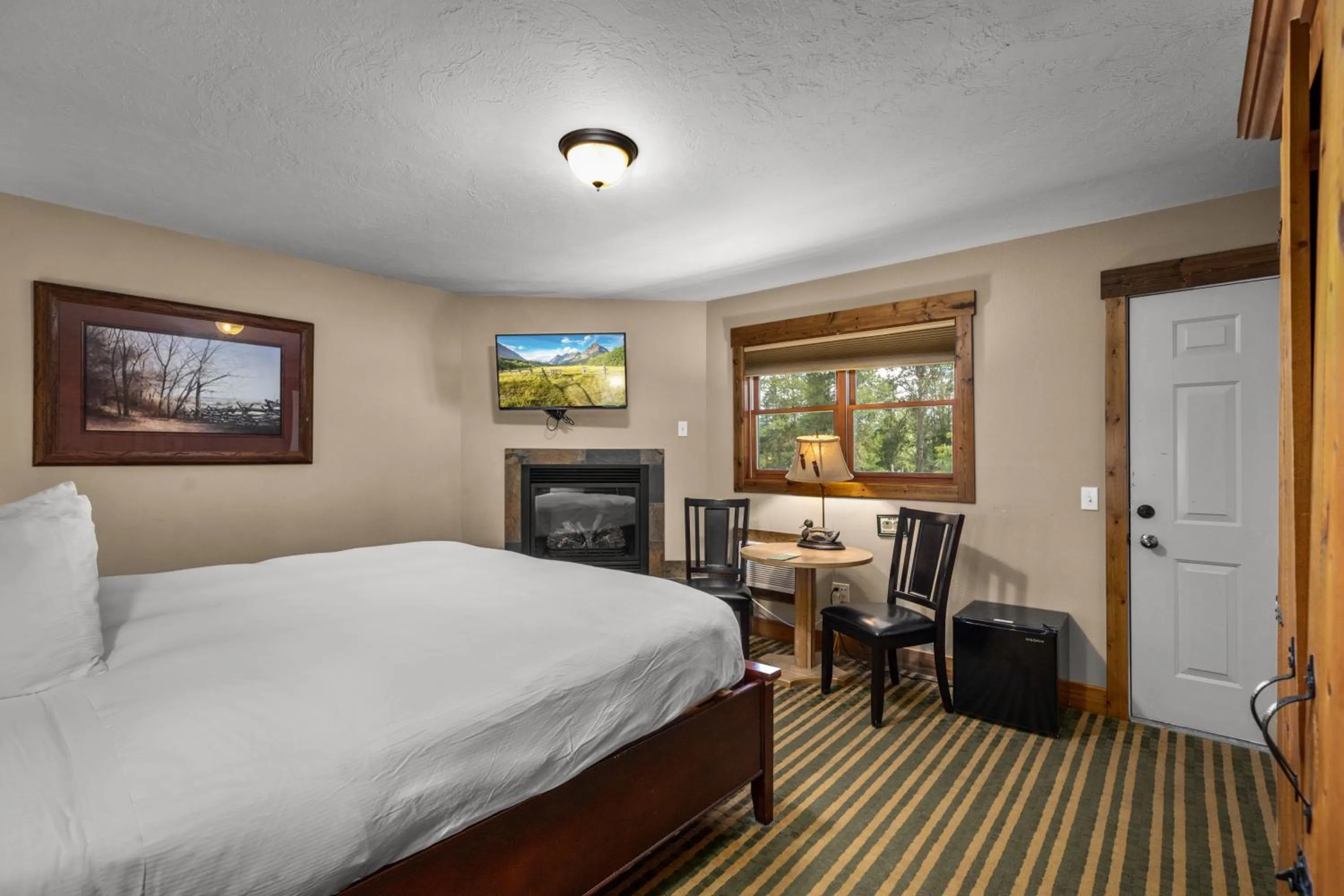 Bed in Duck Inn Lodge