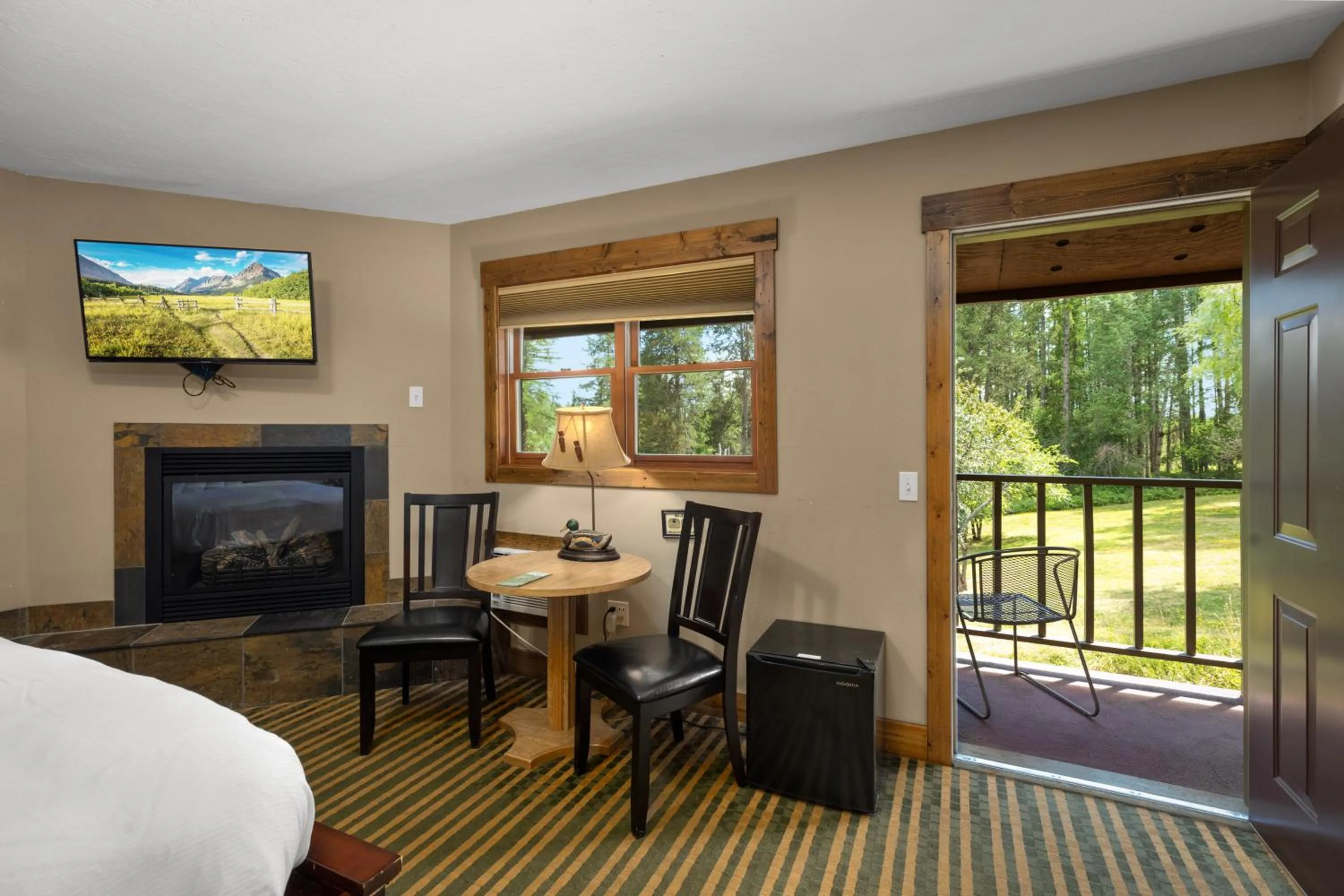 Bed in Duck Inn Lodge