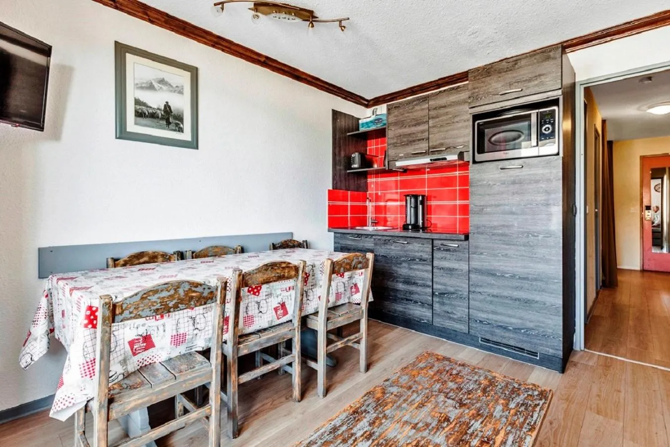 Kitchen or kitchenette in Residence Les Bergers - maeva Home