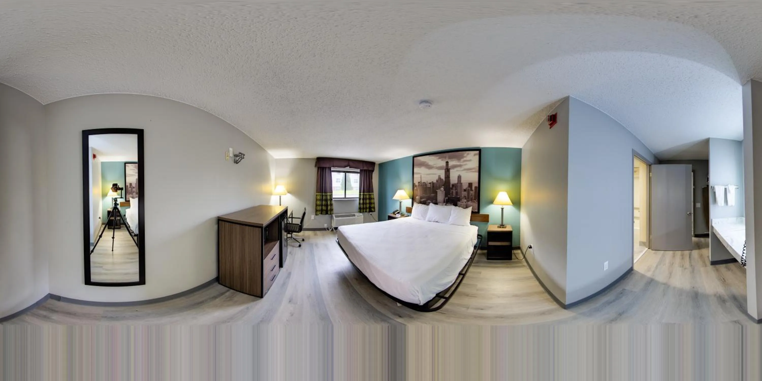 Bed in Super 8 by Wyndham Rockford I-90 Casino District