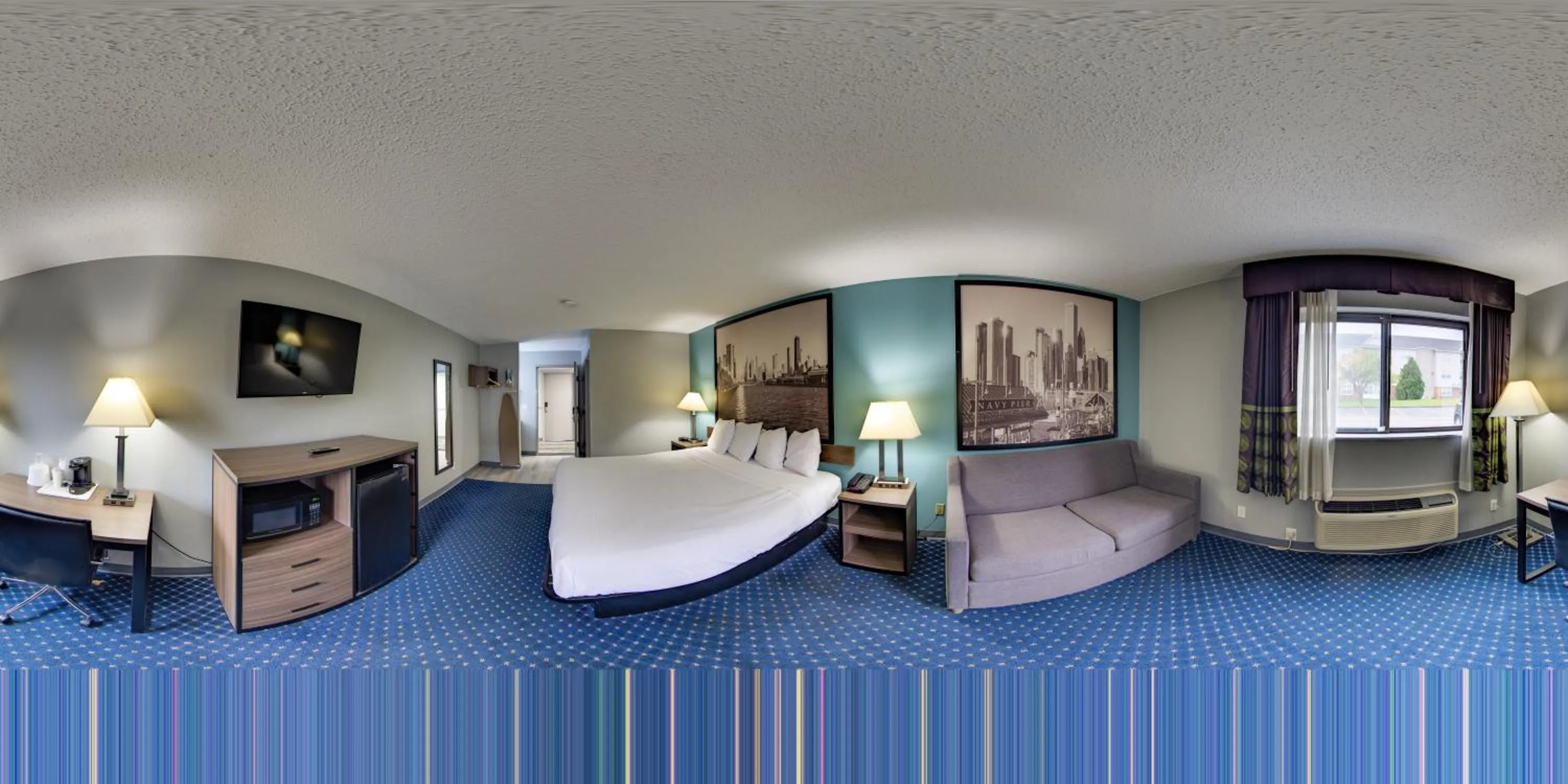 Bed in Super 8 by Wyndham Rockford I-90 Casino District