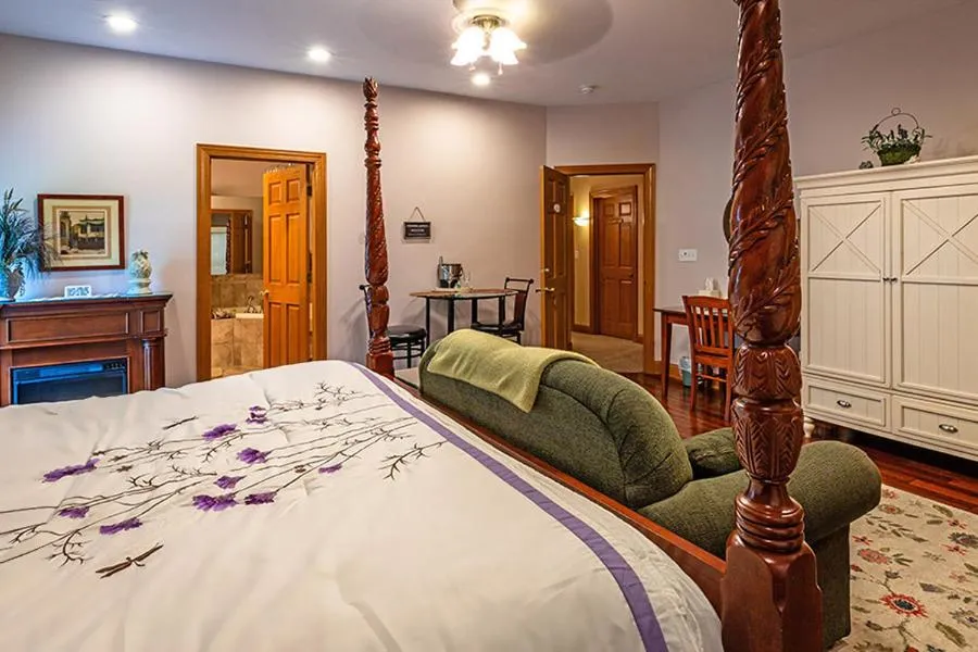 Bed in Scottish Bed & Breakfast