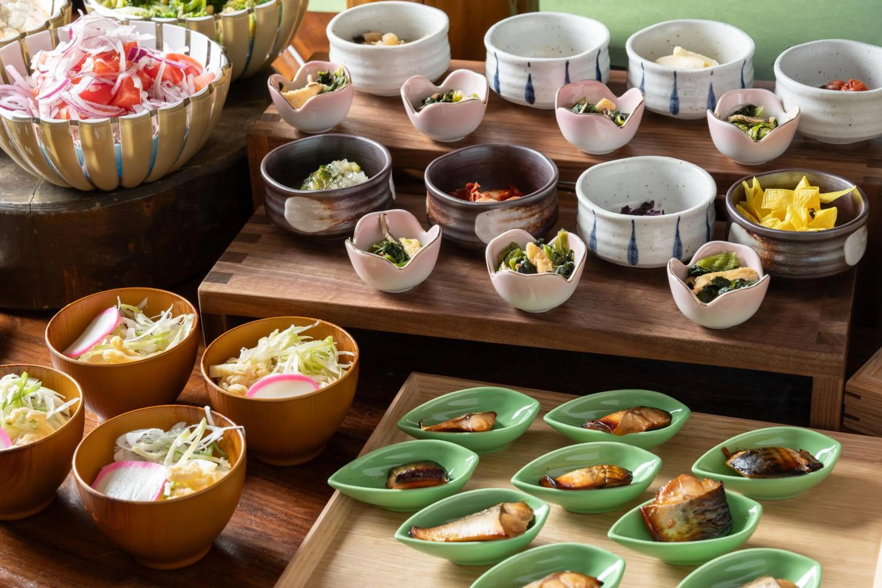 Buffet breakfast in Hotel Vista Premio Kyoto Kawaramachi St