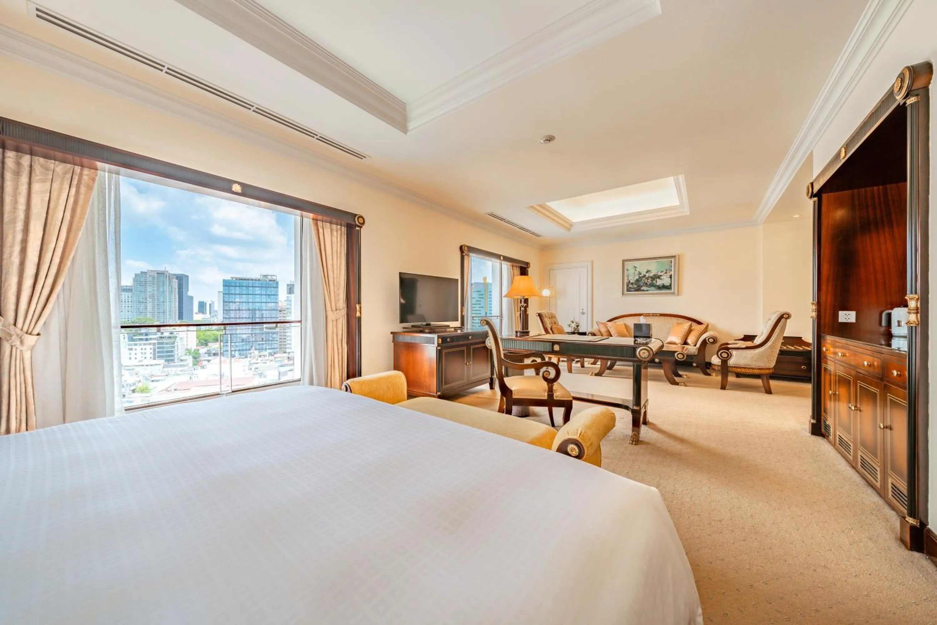 View (from property/room), Bed in Lotte Hotel Saigon