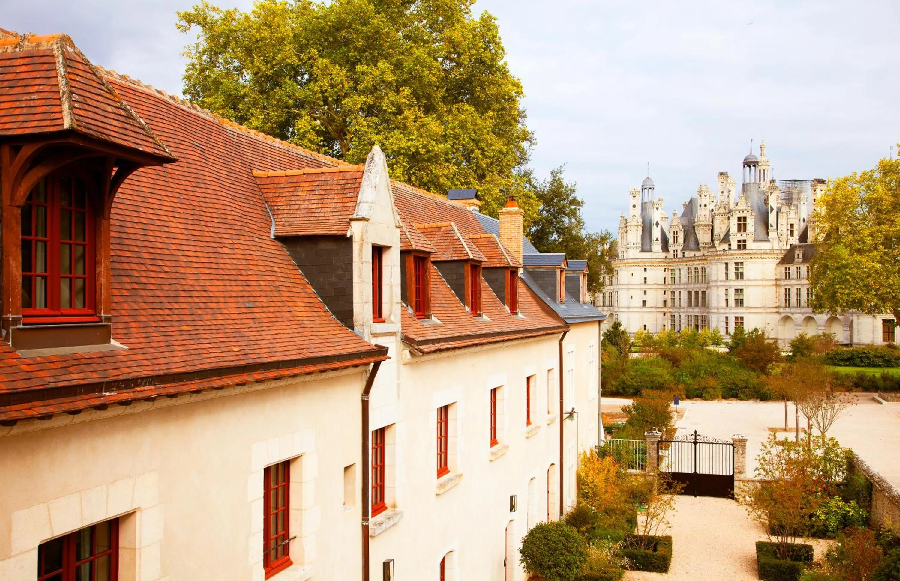 Garden view in Relais de Chambord, a Small Luxury Hotels of the World