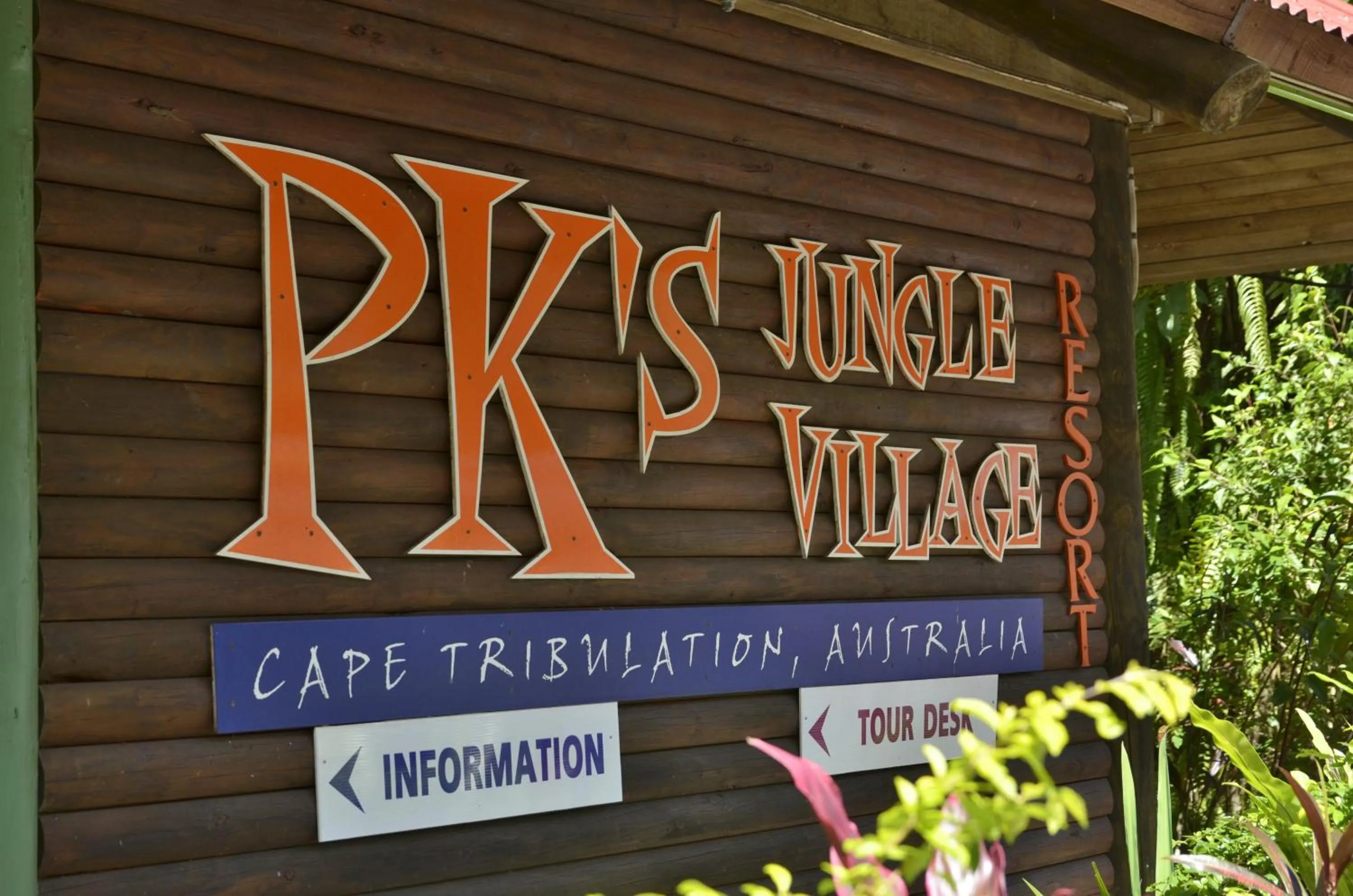Text overlay in PK's Jungle Village