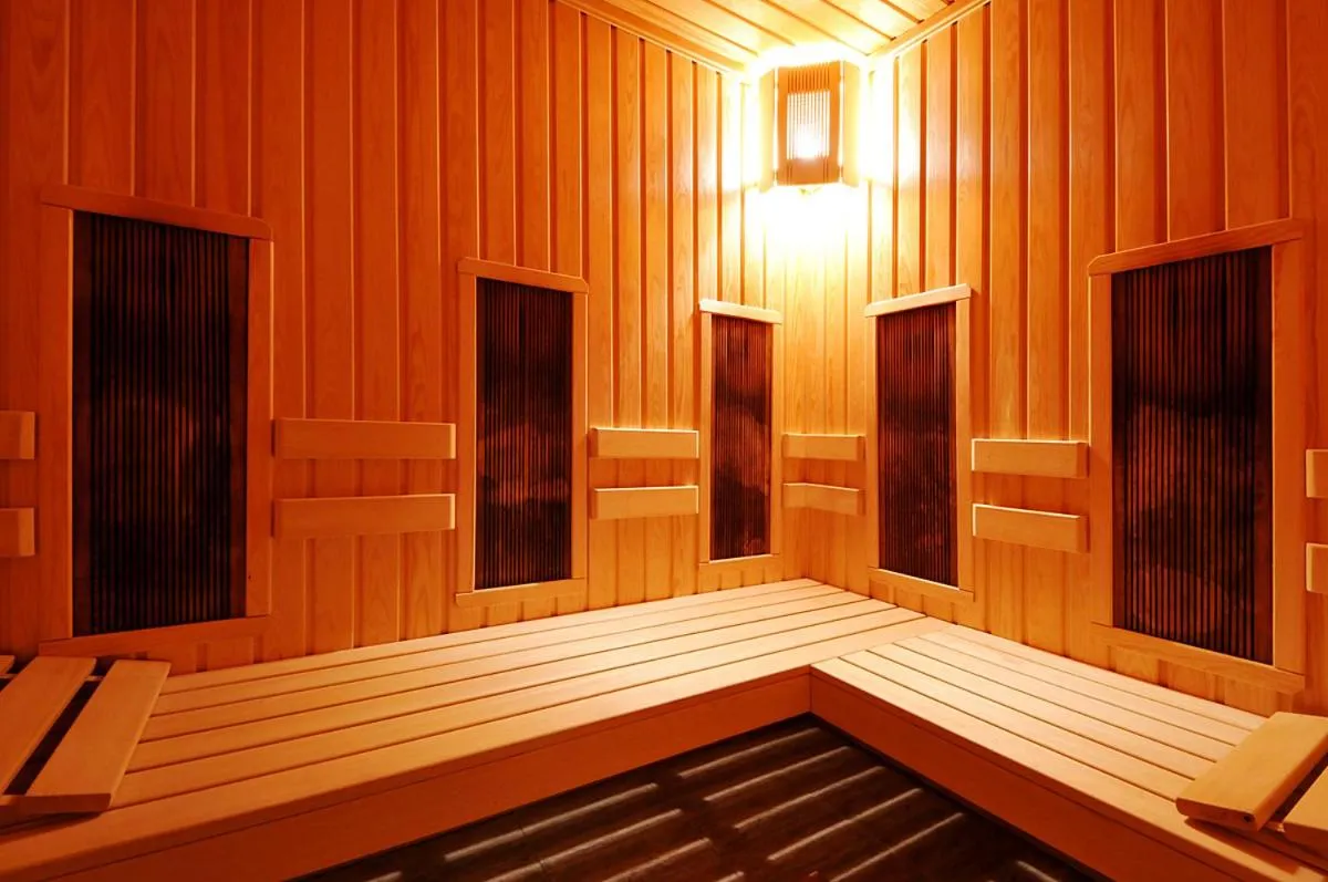 Sauna in Helios Spa Hotel- All Inclusive , Newly Refurbished Rooms with Private AC, Pools and Water Fun for Kids