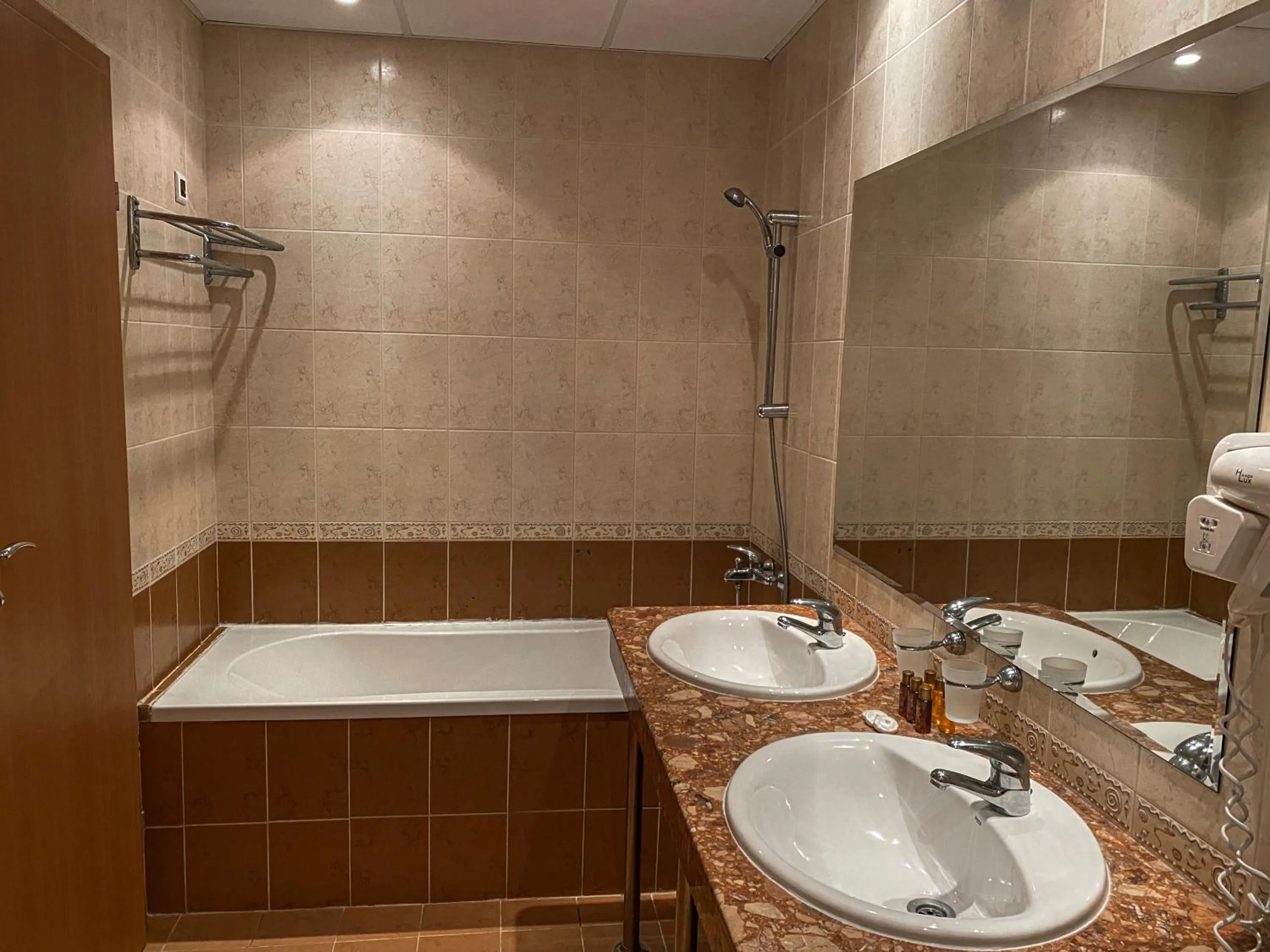 Shower in Helios Spa Hotel- All Inclusive , Newly Refurbished Rooms with Private AC, Pools and Water Fun for Kids