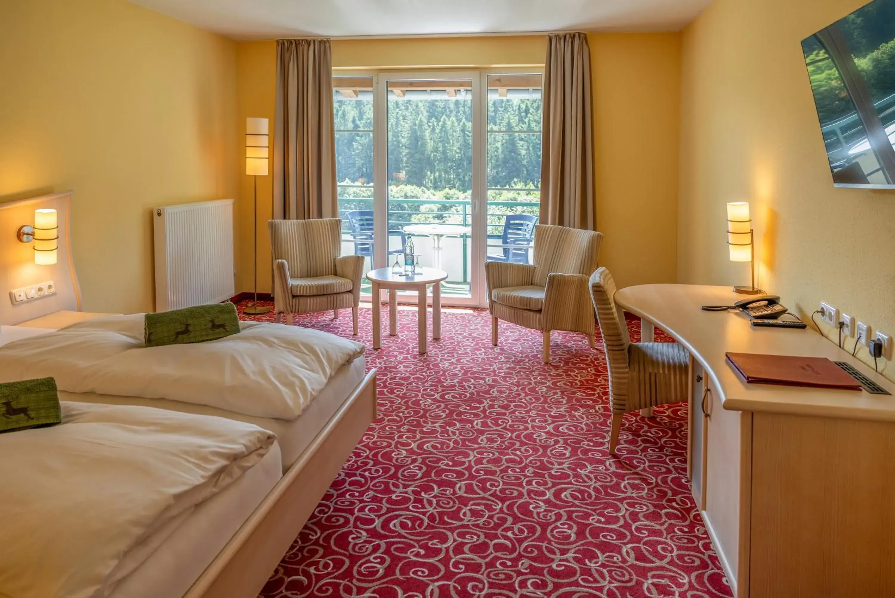 Double Room Ahorn Superior mit Balkon - single occupancy in Waldhaus am See Double Room Ahorn Superior mit Balkon - single occupancy in Waldhaus am See