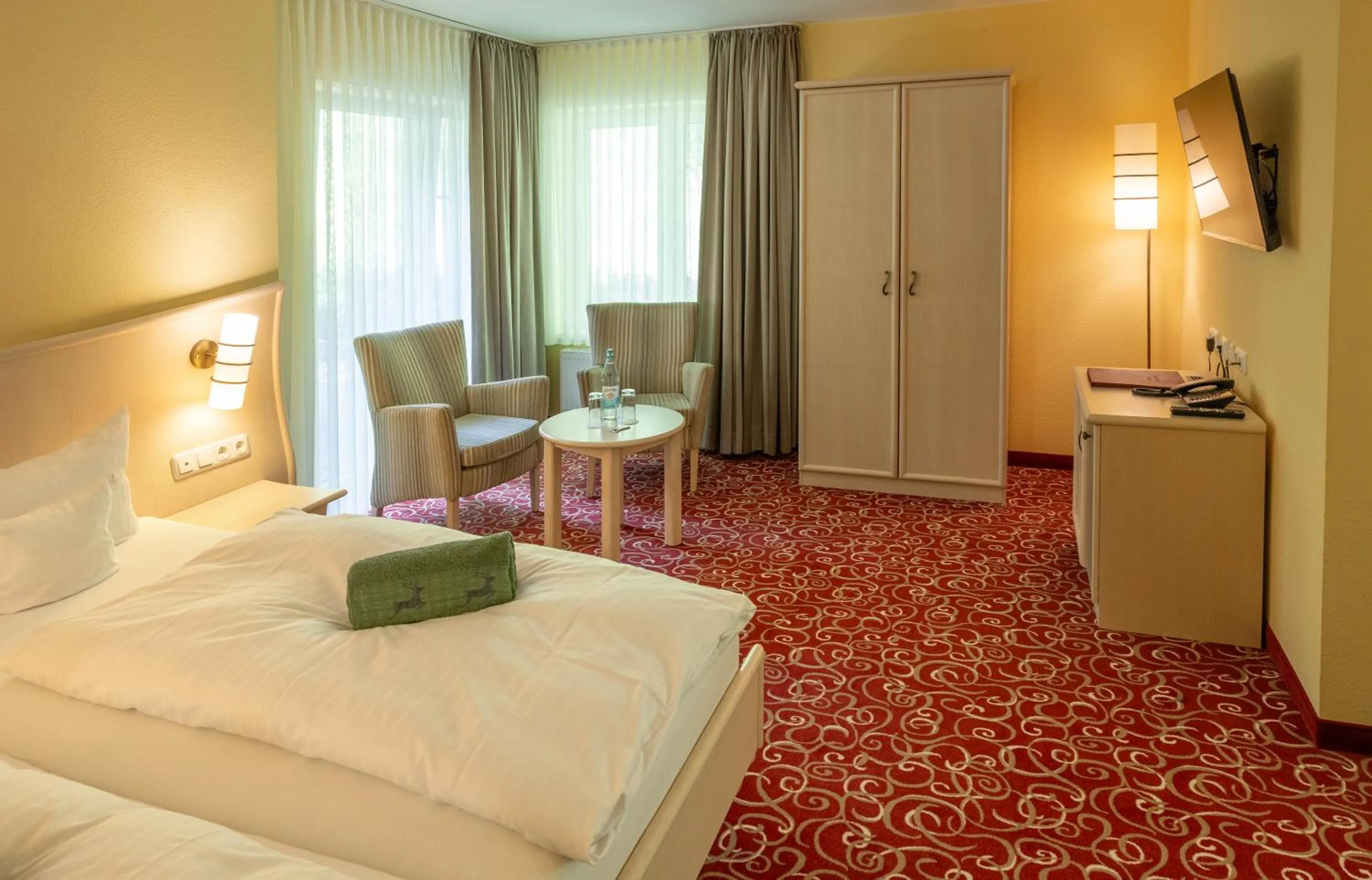 Bedroom, Bed in Waldhaus am See