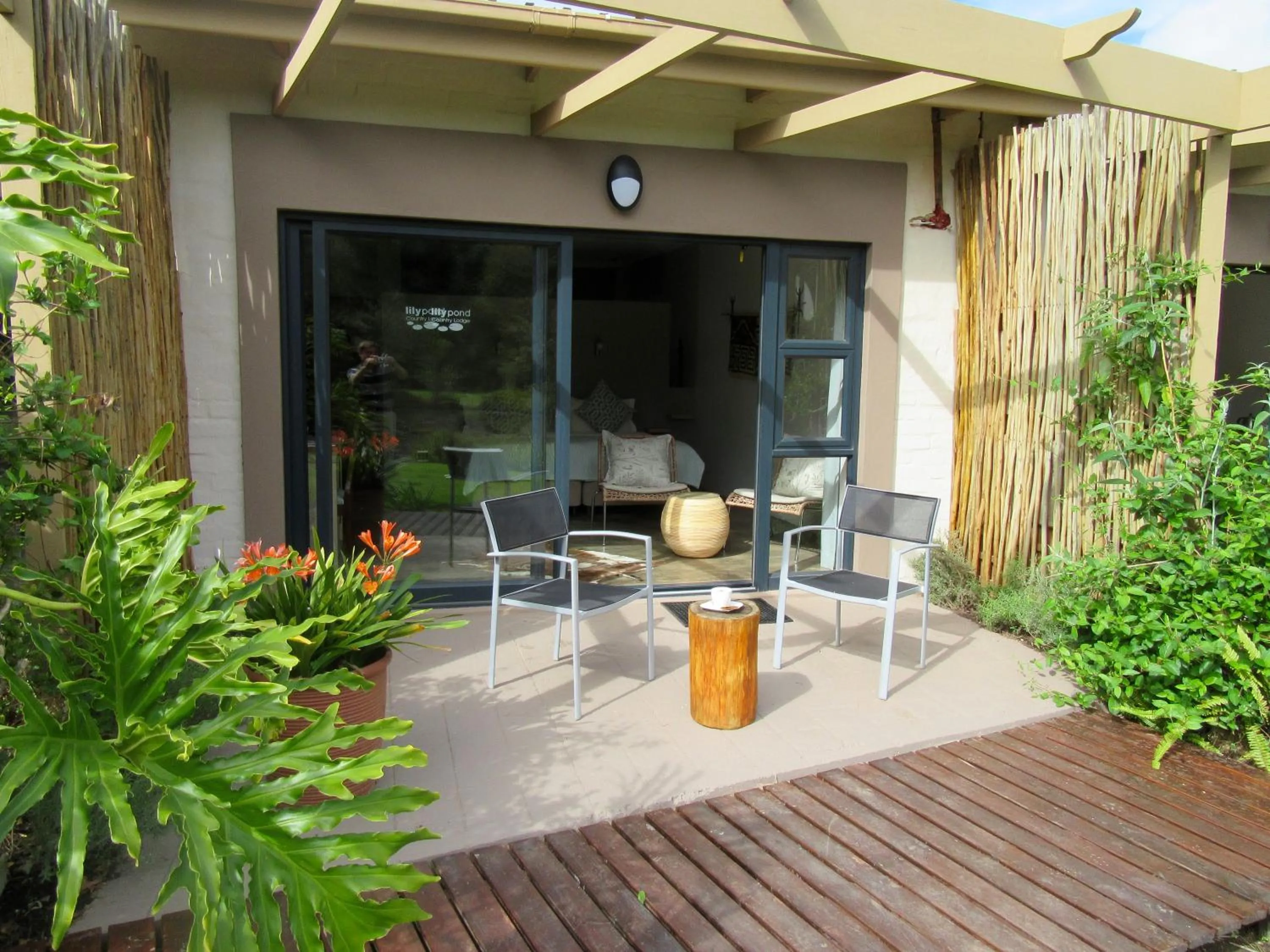 Patio in Lily Pond Country Lodge