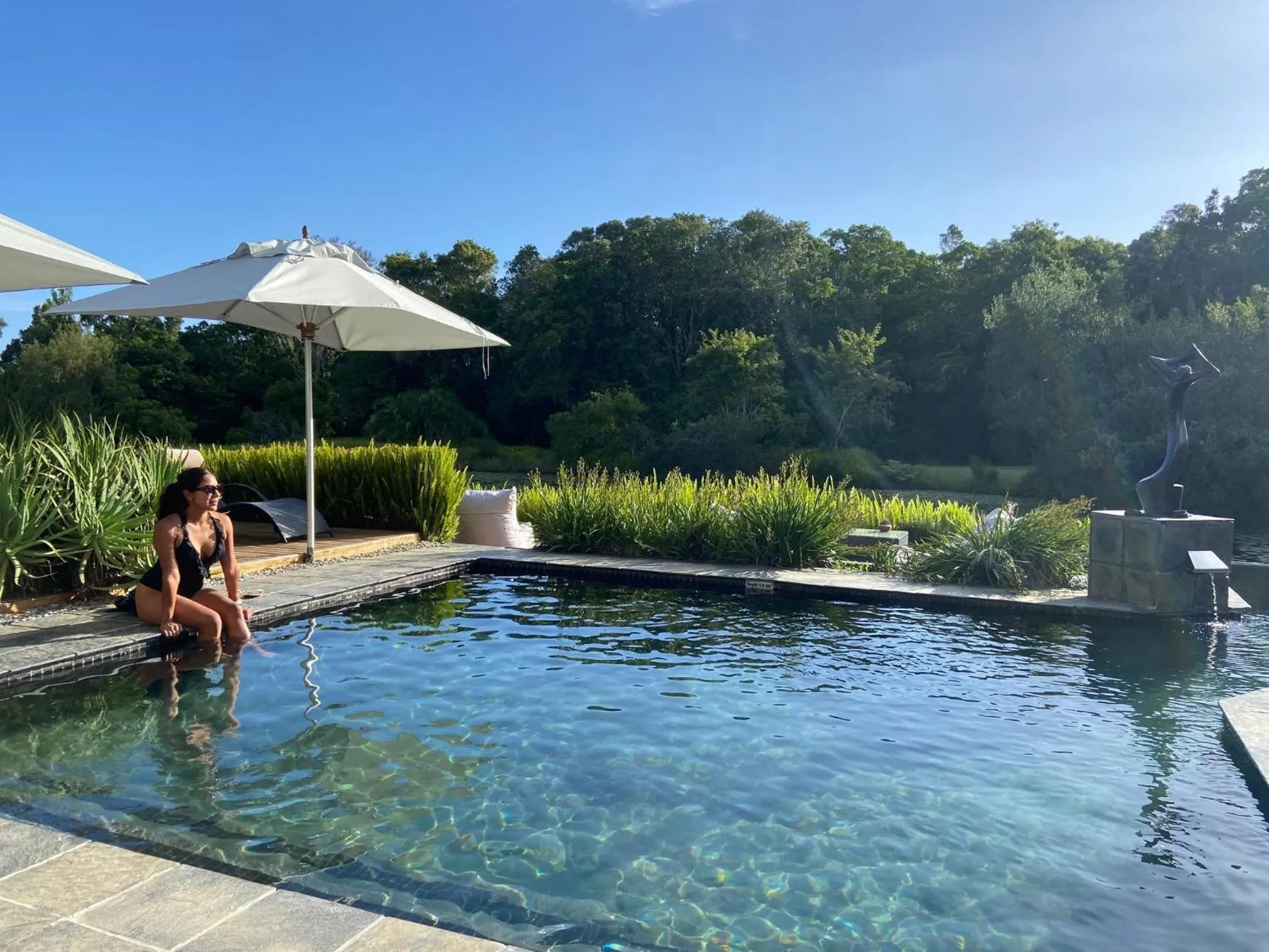 Pool view in Lily Pond Country Lodge