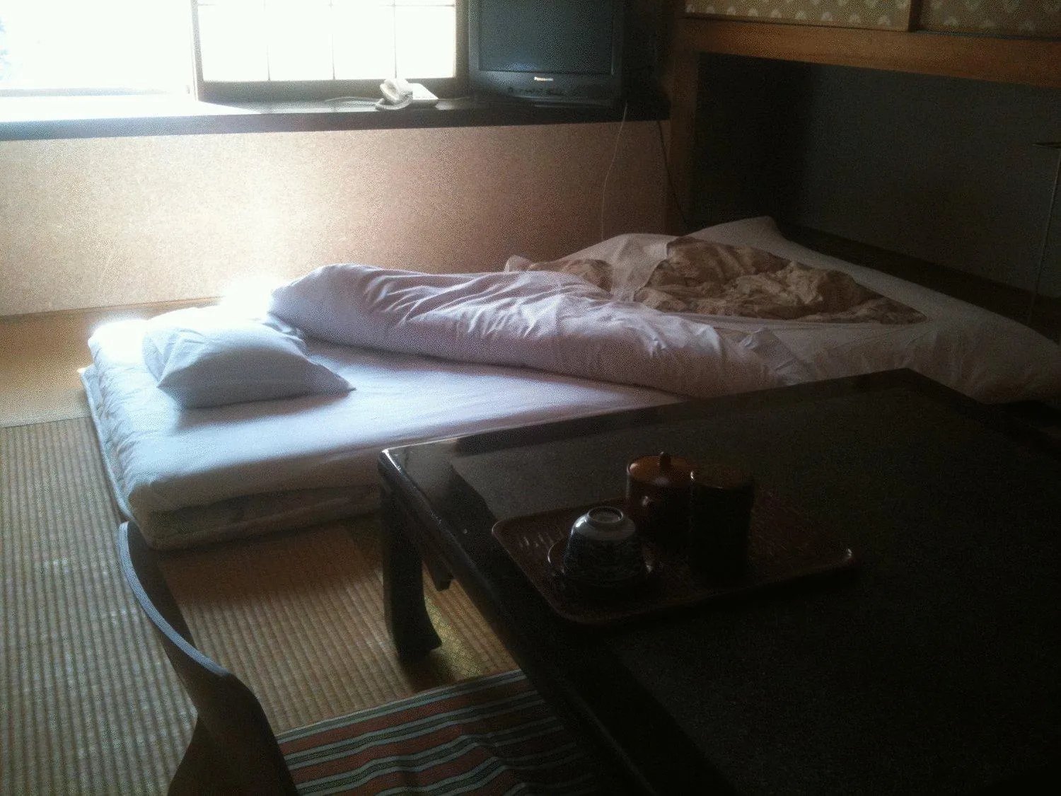 Bed in Kamesei Ryokan