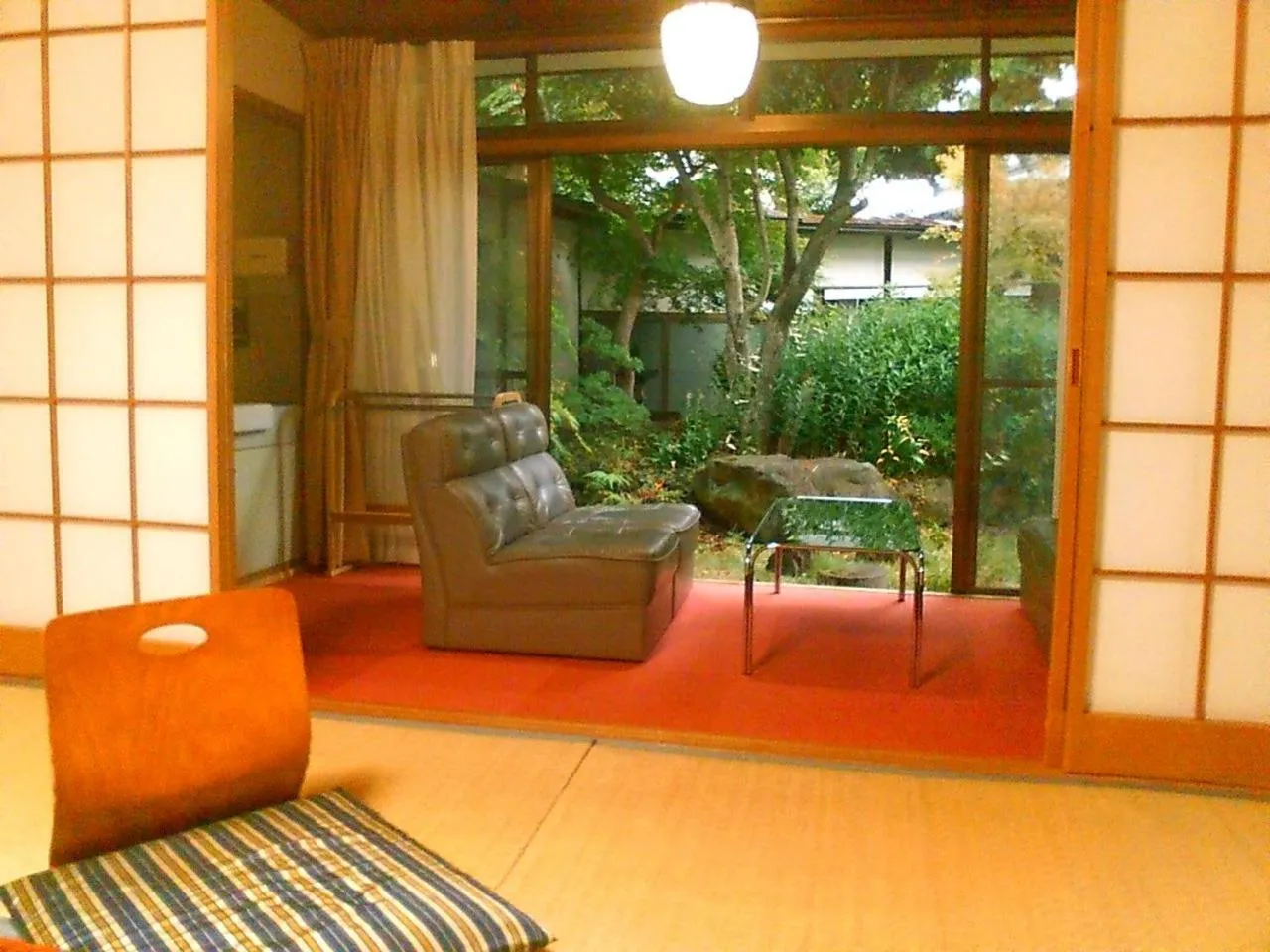 Seating area in Kamesei Ryokan