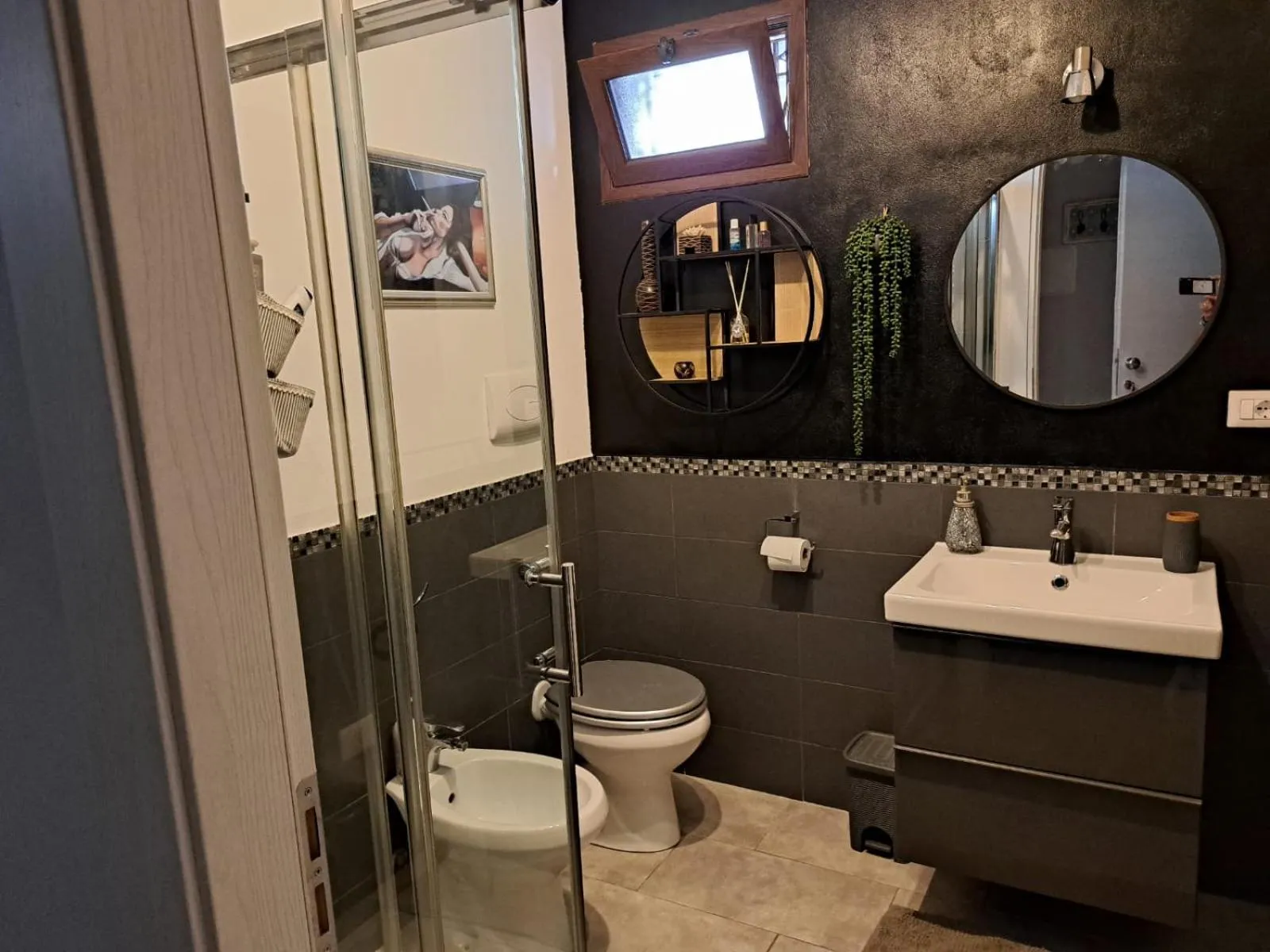 Shower in B&B A casa dell'artista