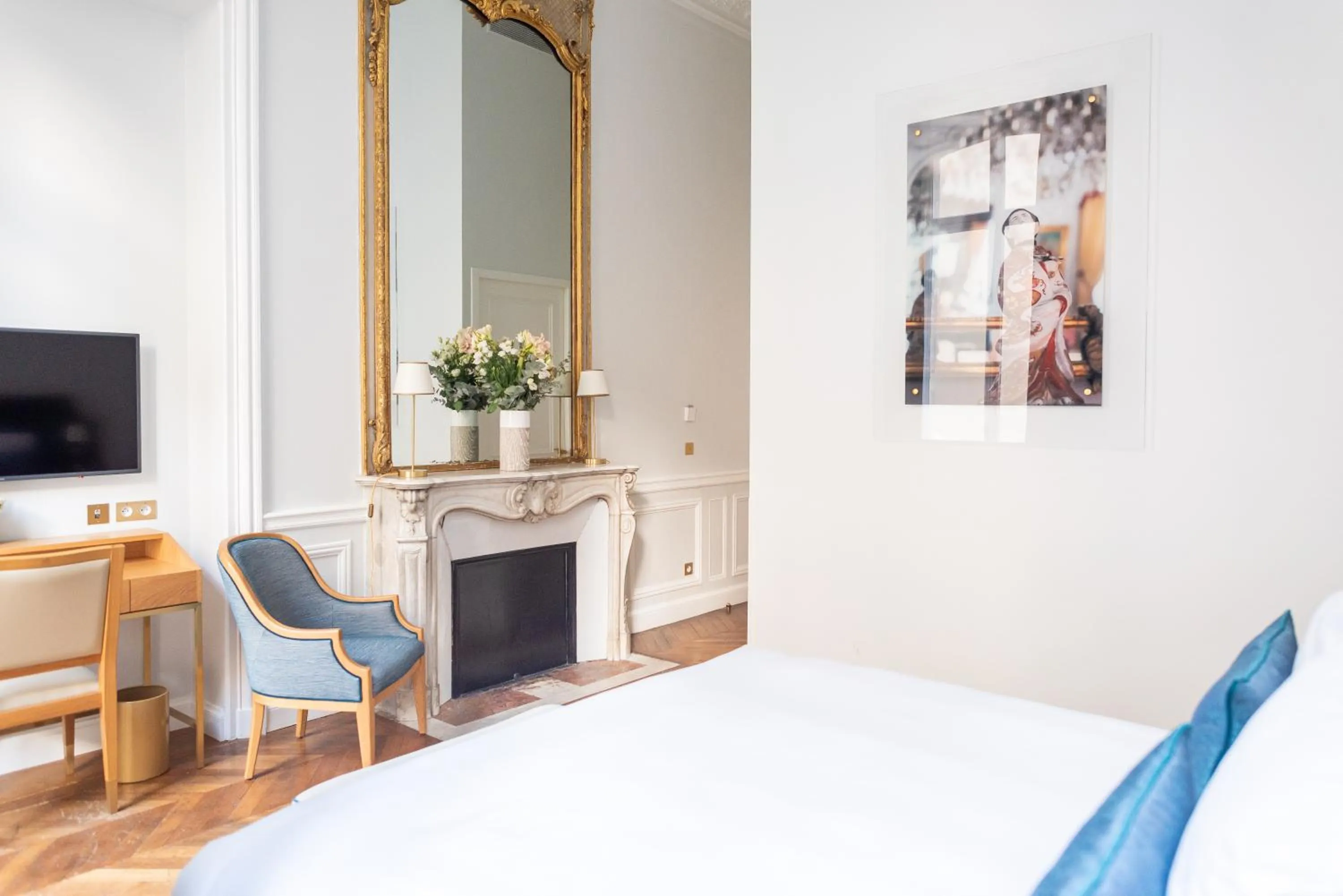 Bed in Hôtel Alfred Sommier