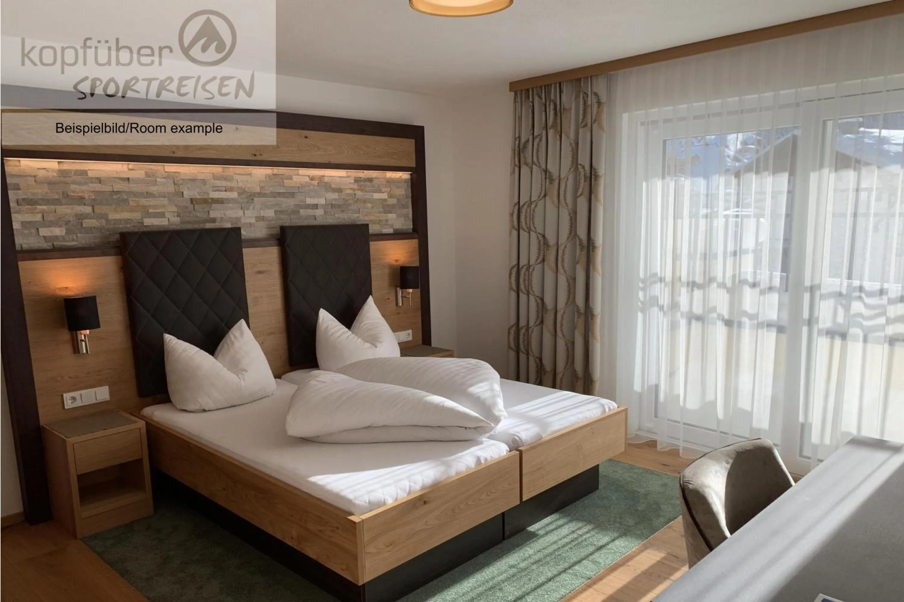 Bed in Sporthotel Daniel