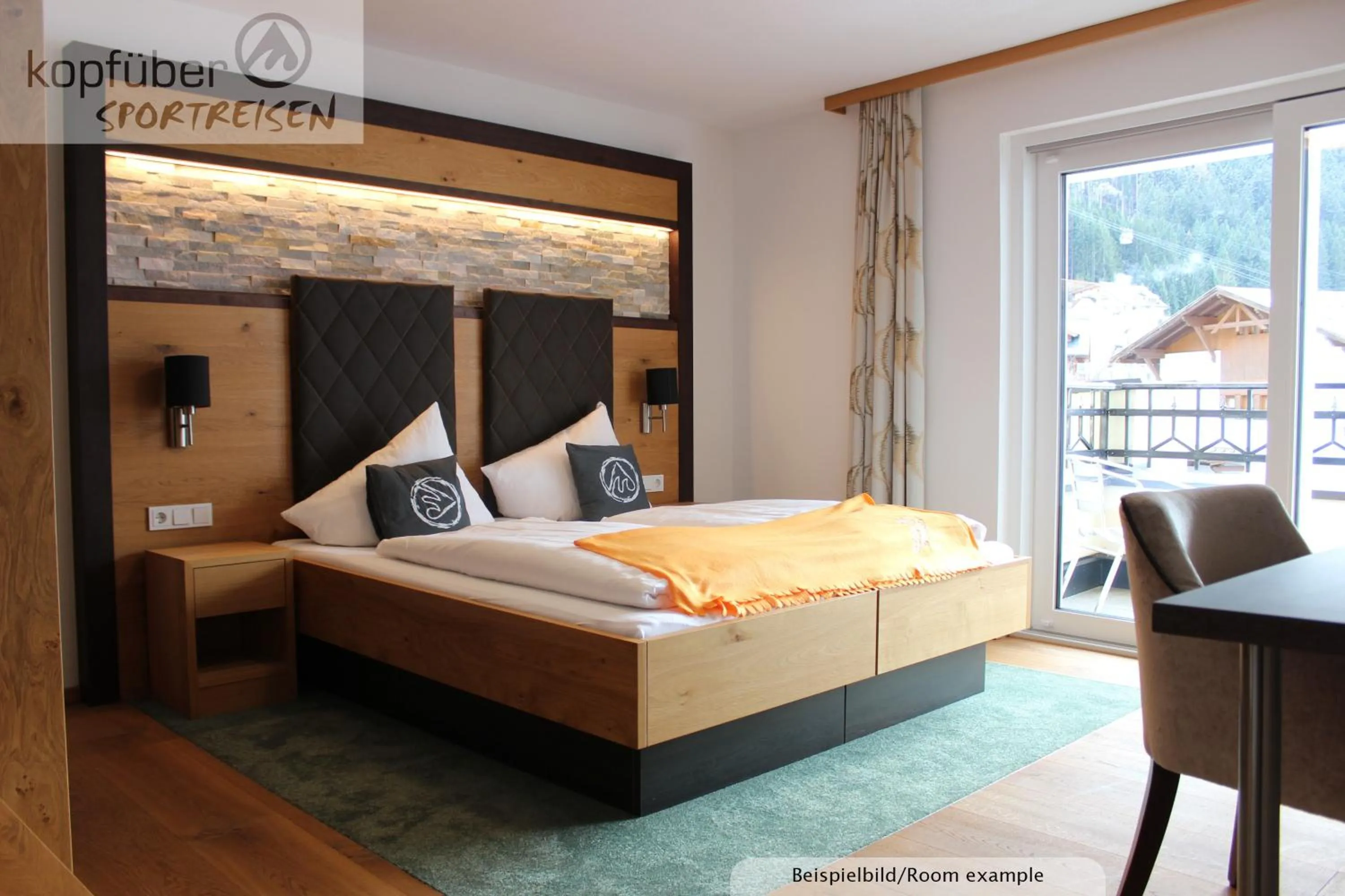 Bed in Sporthotel Daniel