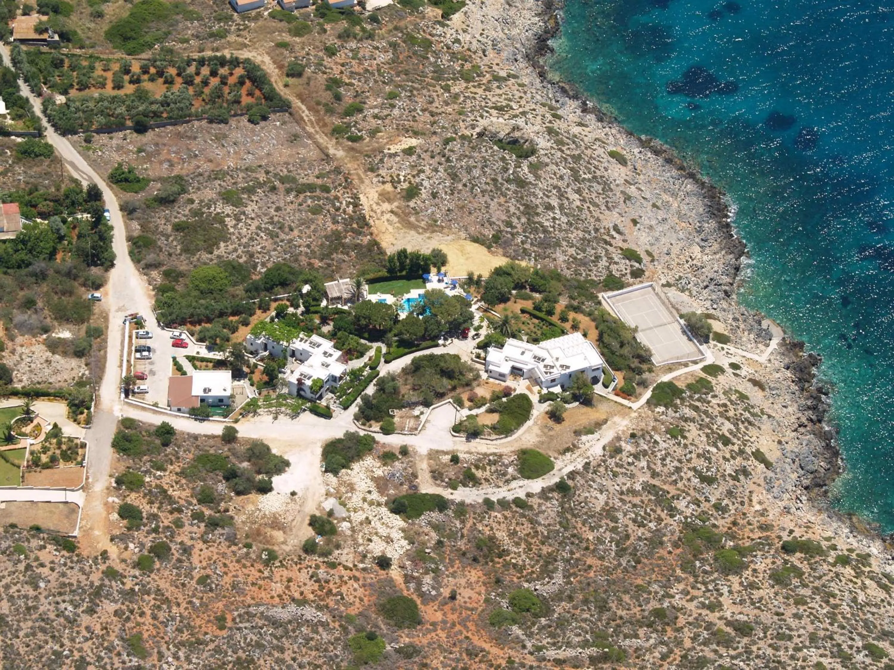 Bird's eye view in Alianthos Suites