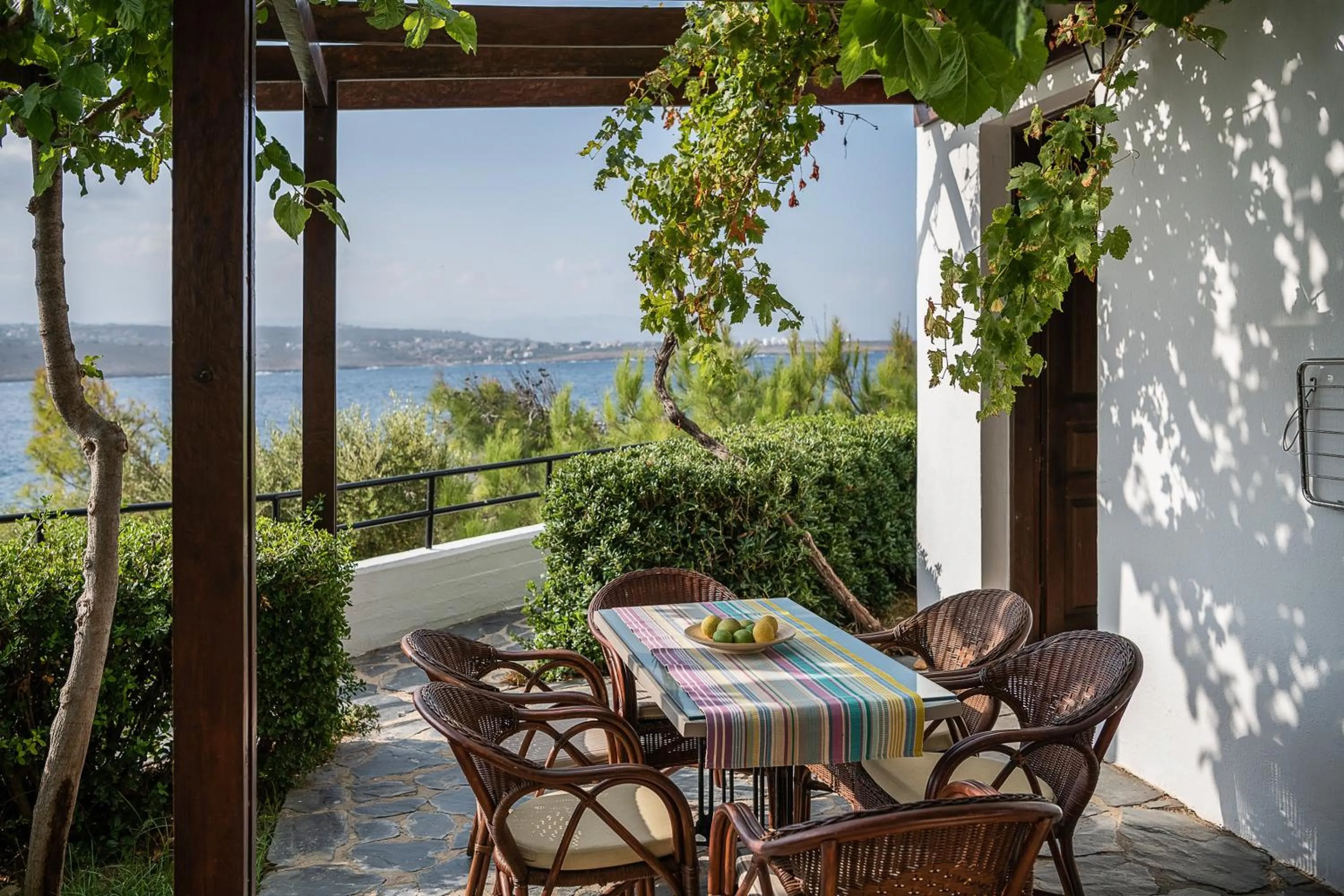 Patio in Alianthos Suites