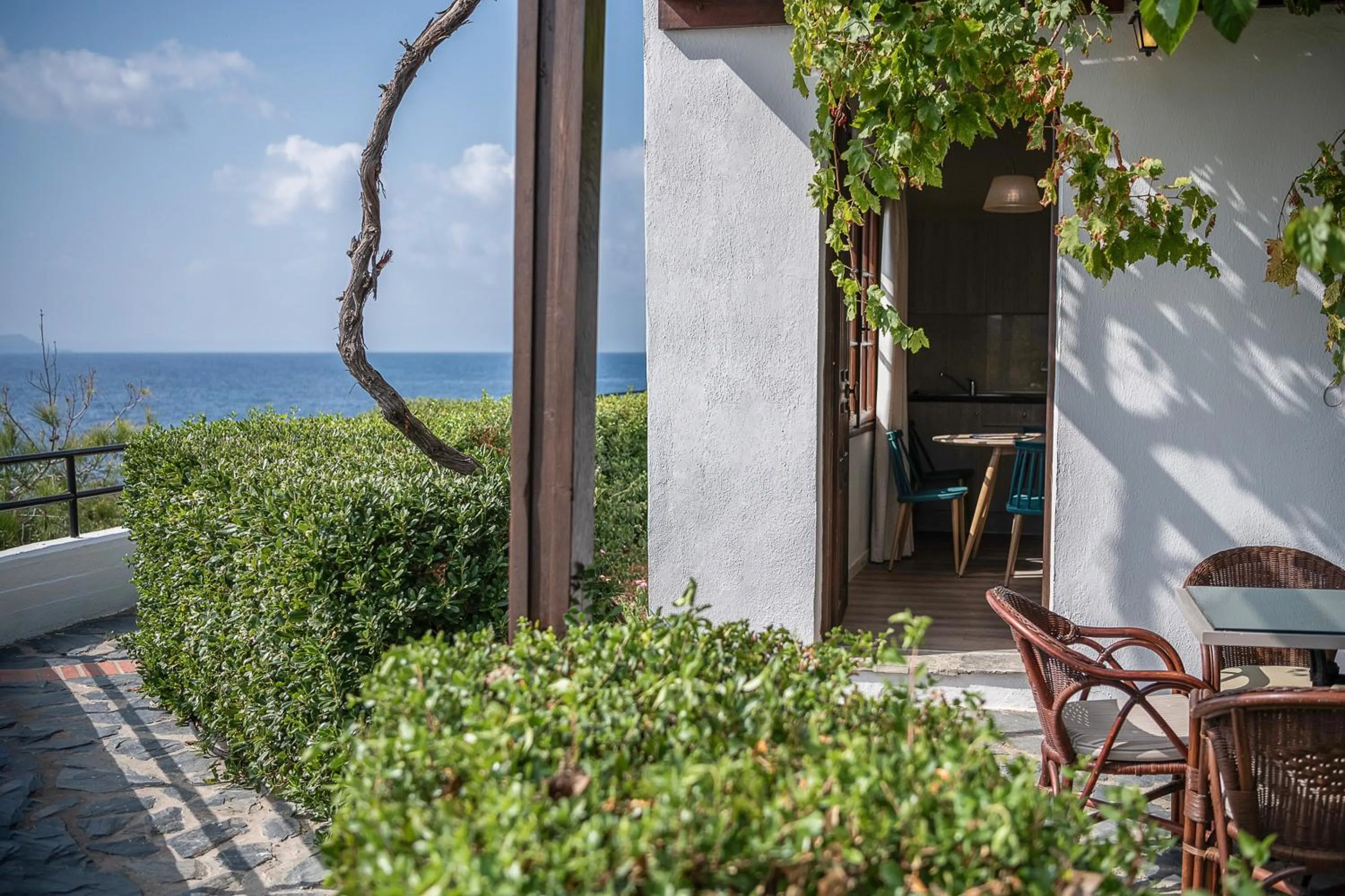 Patio in Alianthos Suites