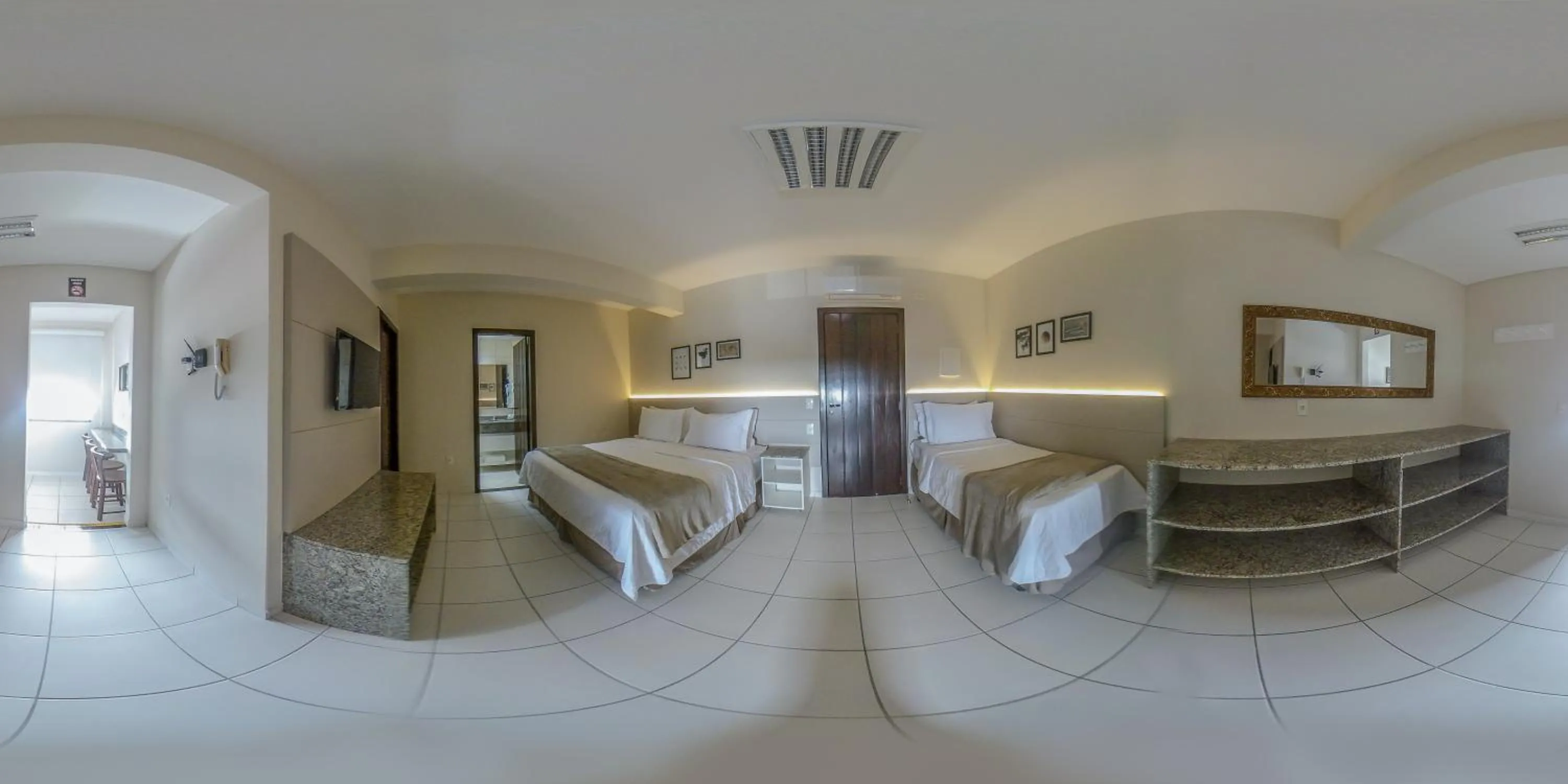 Bed in Pousada Doluar