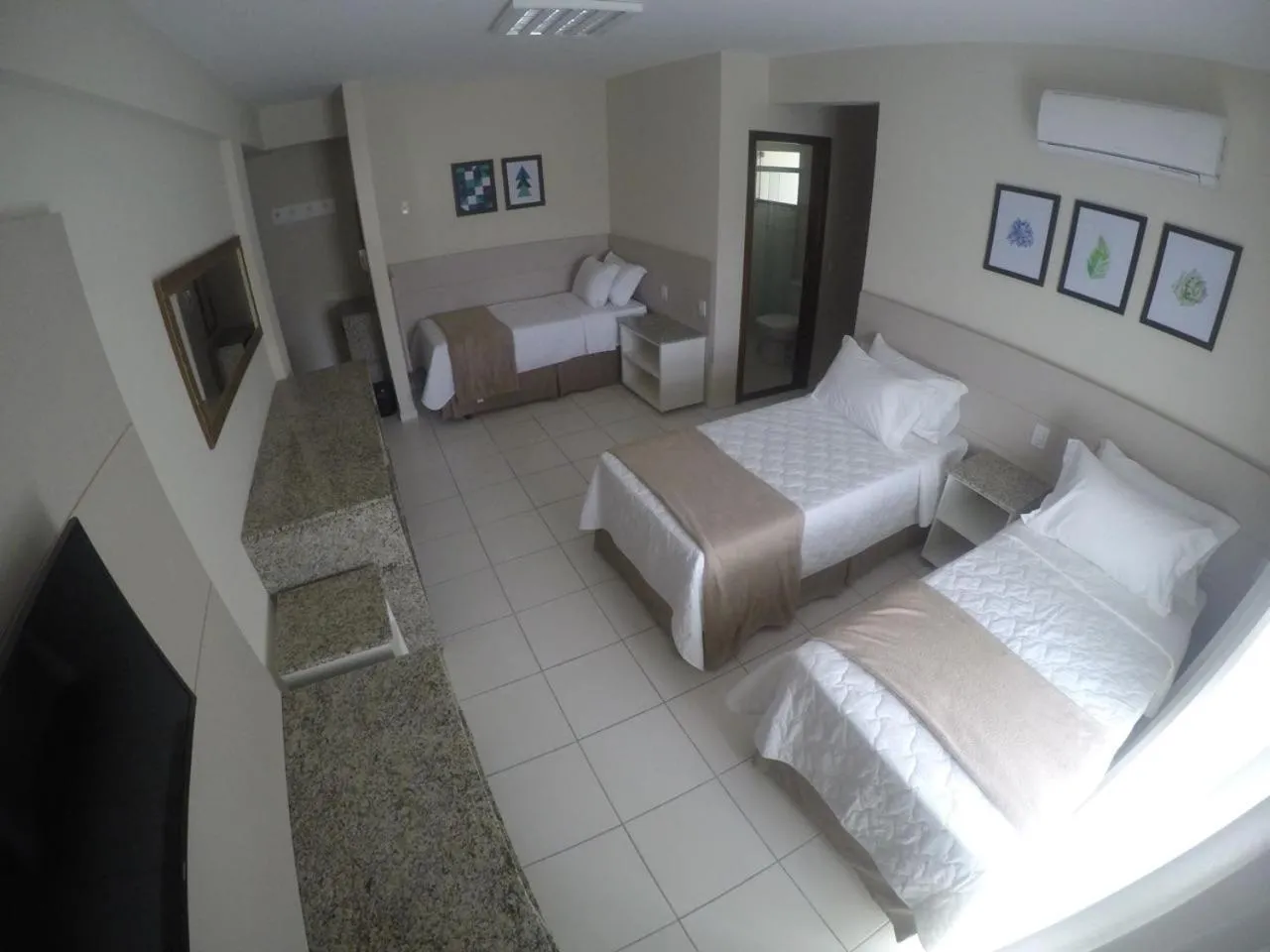 Bed in Pousada Doluar