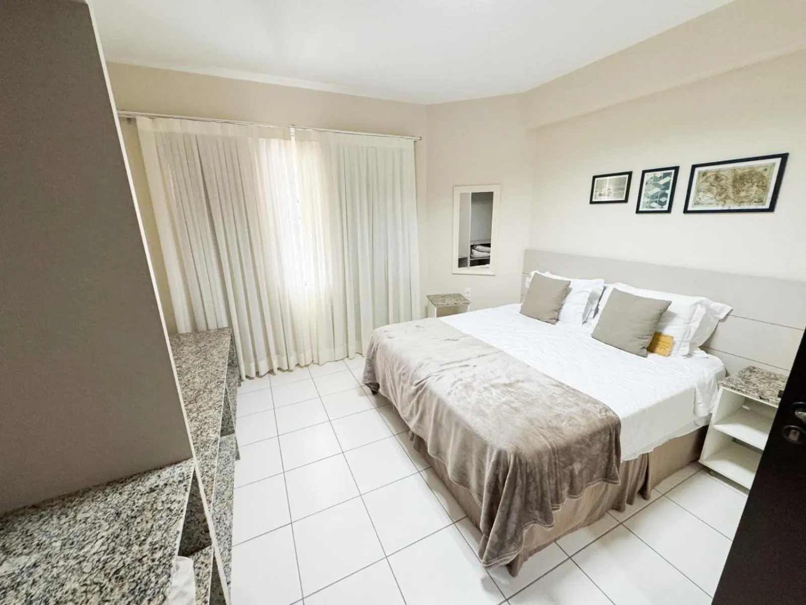 Bed in Pousada Doluar