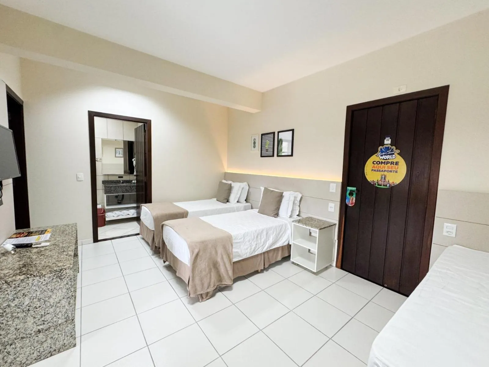 Bed in Pousada Doluar