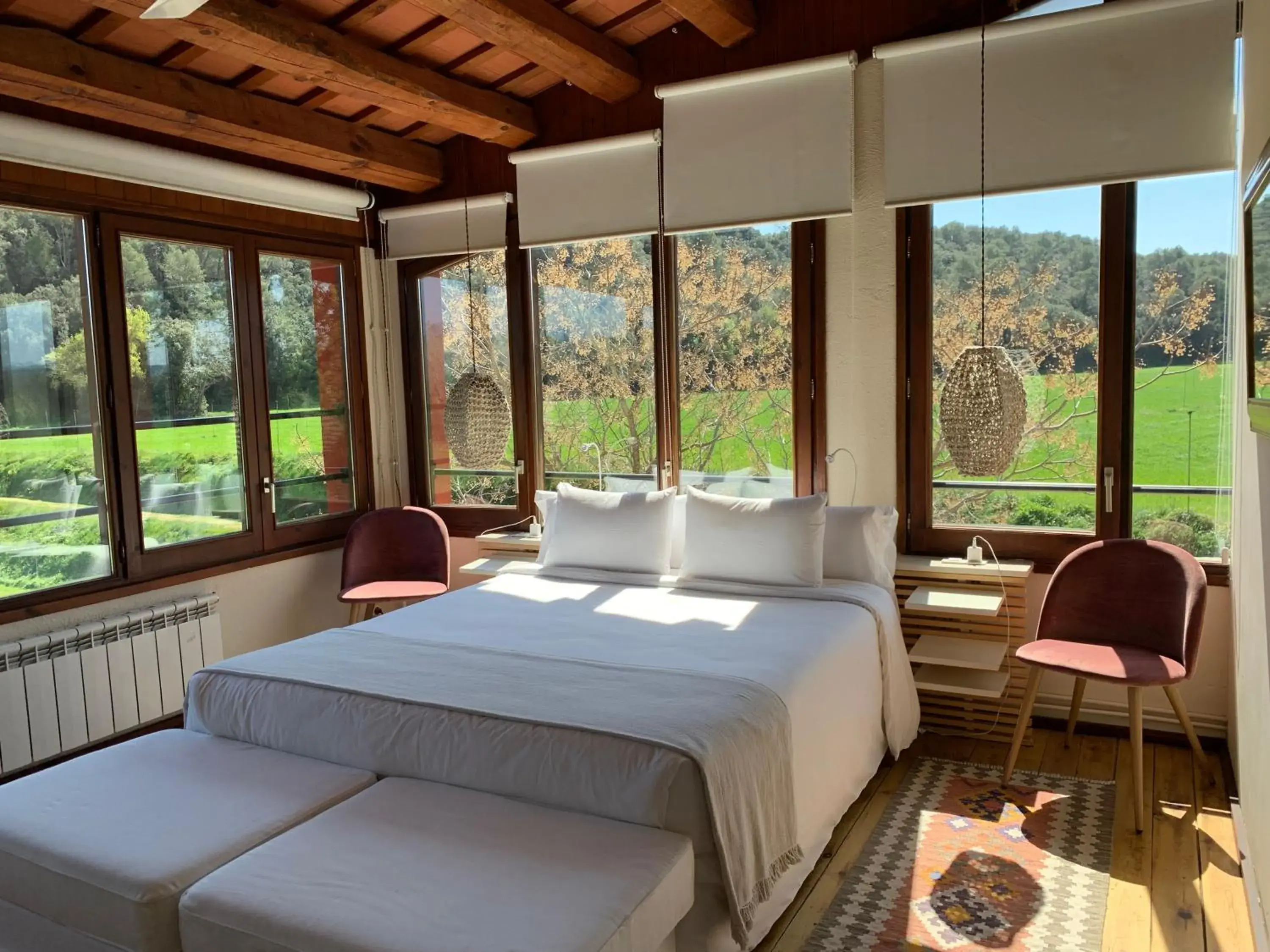 Double Room with Garden View in Hotel Masia La Palma Double Room with Garden View in Hotel Masia La Palma