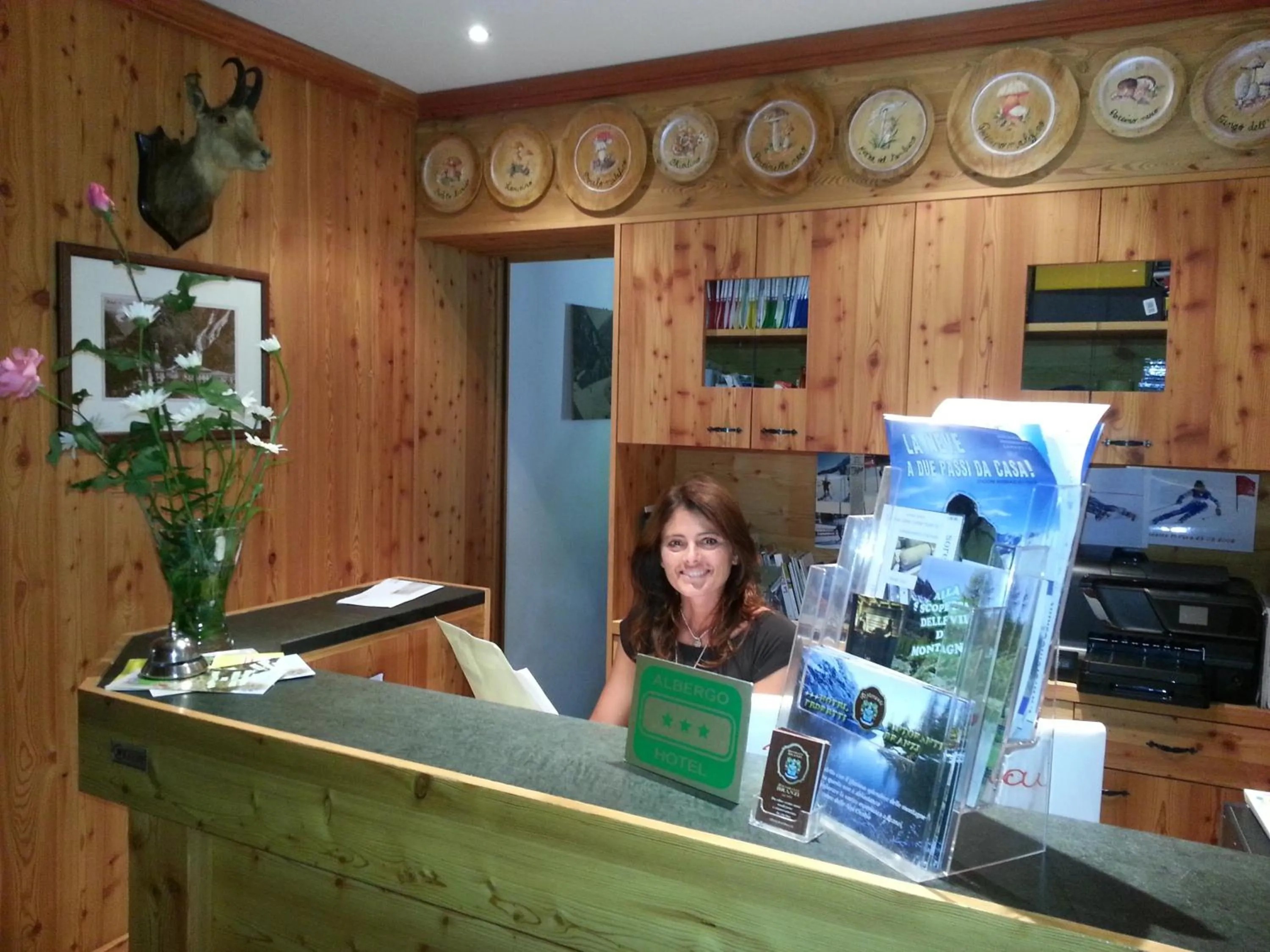 Lobby or reception in Hotel Pedretti