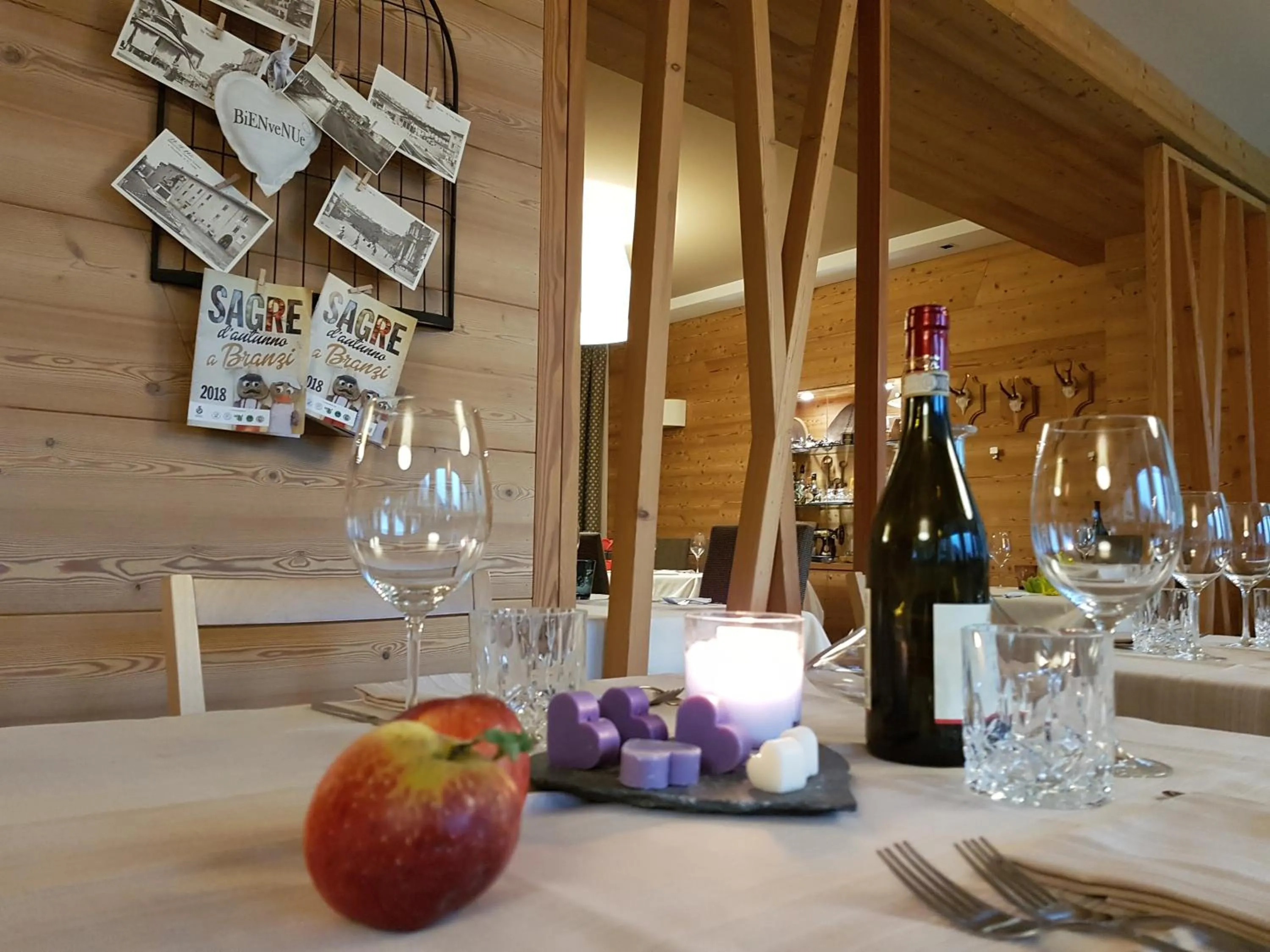 Food and drinks in Hotel Pedretti