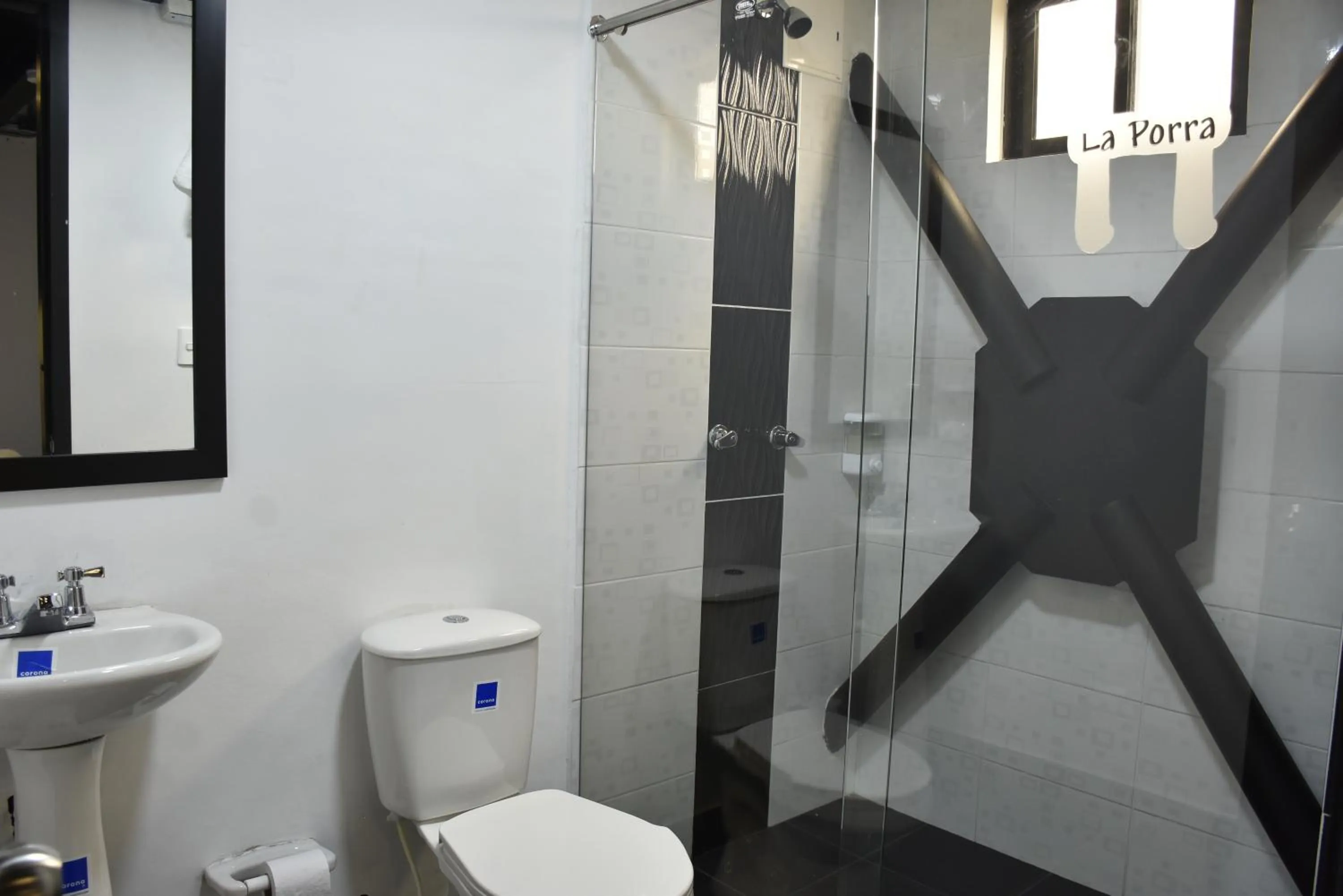 Bathroom in HOTEl LA PORRA