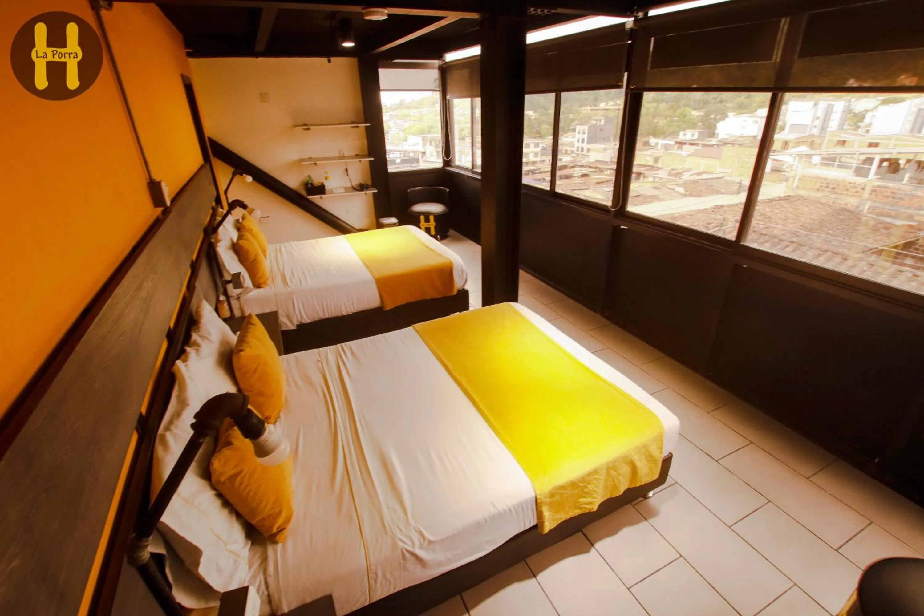 Photo of the whole room, Bed in HOTEl LA PORRA