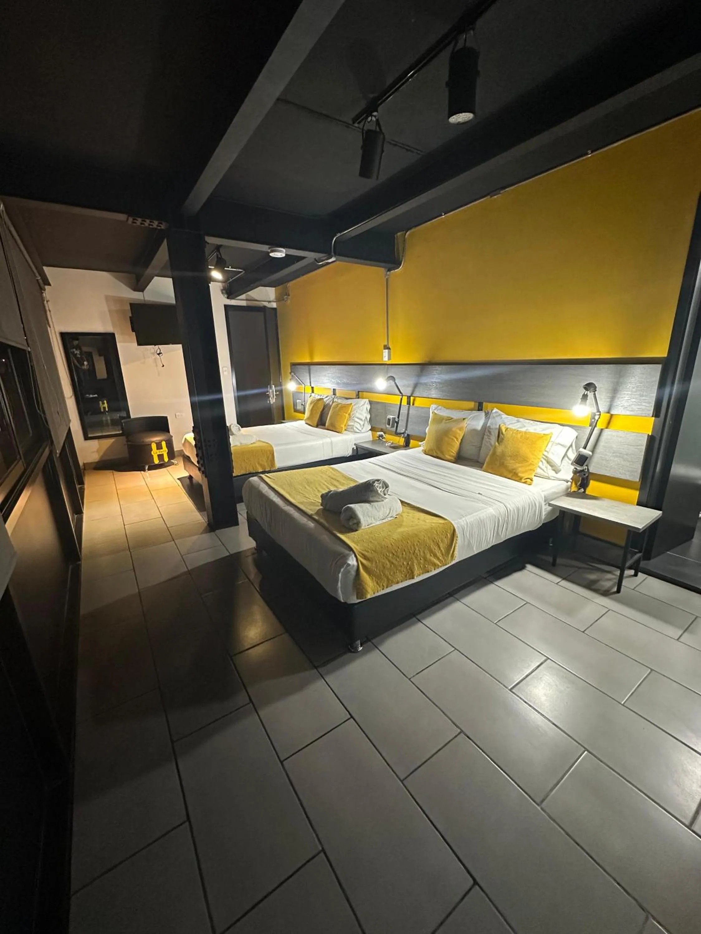 Bed in HOTEl LA PORRA