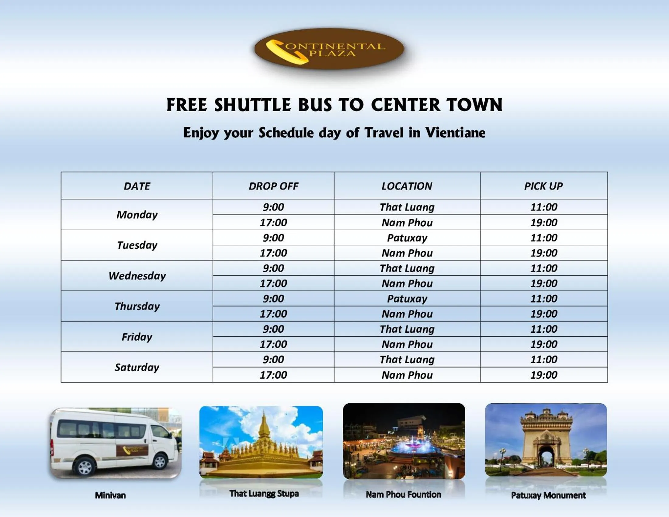 Nearby landmark in Continental Plaza Vientiane