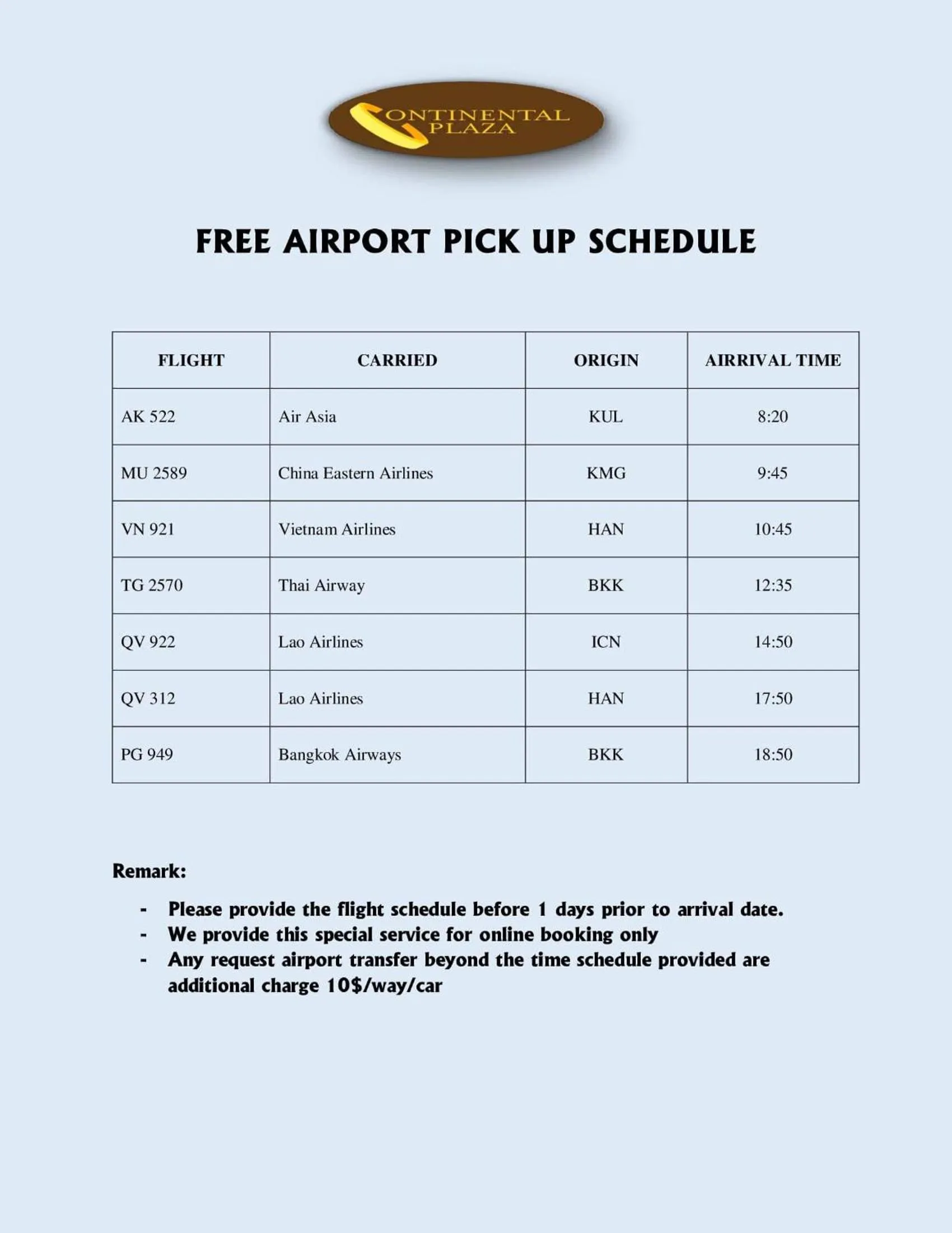 Property logo or sign in Continental Plaza Vientiane