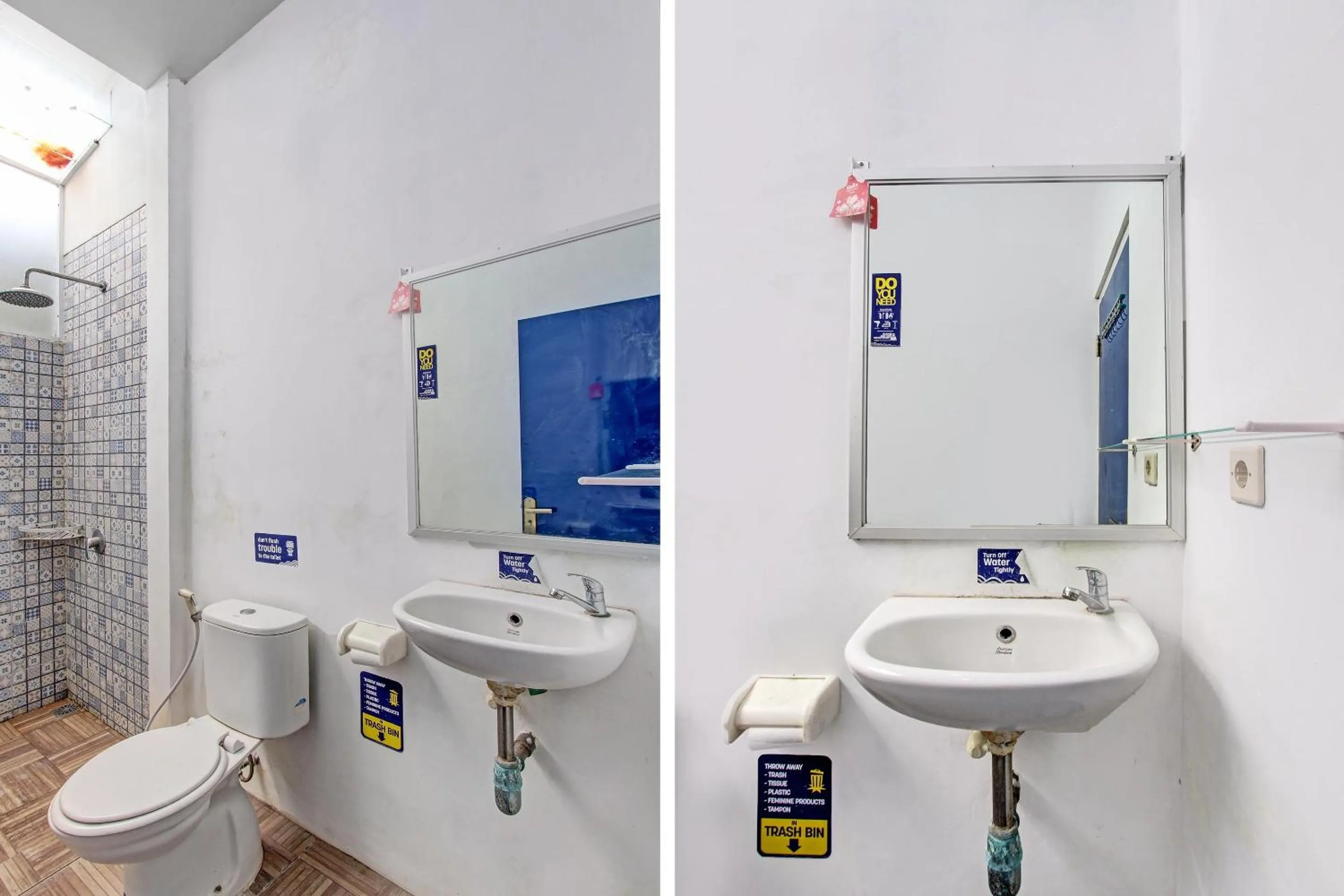 Bathroom in OYO 91952 Oase Hostel