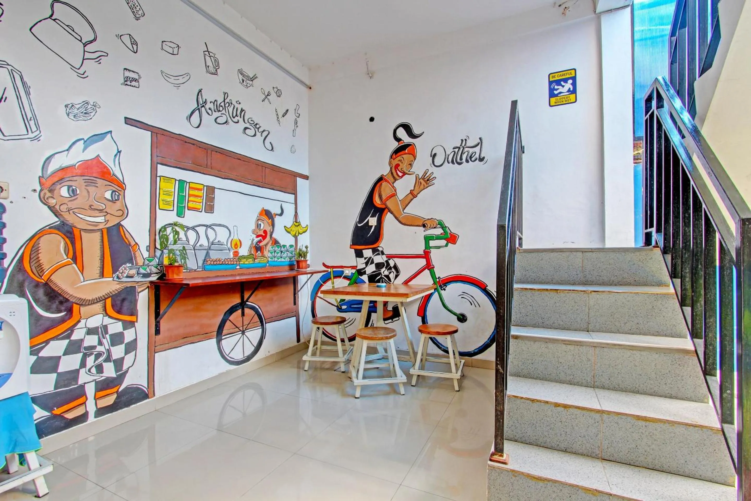 Lobby or reception in OYO 91952 Oase Hostel