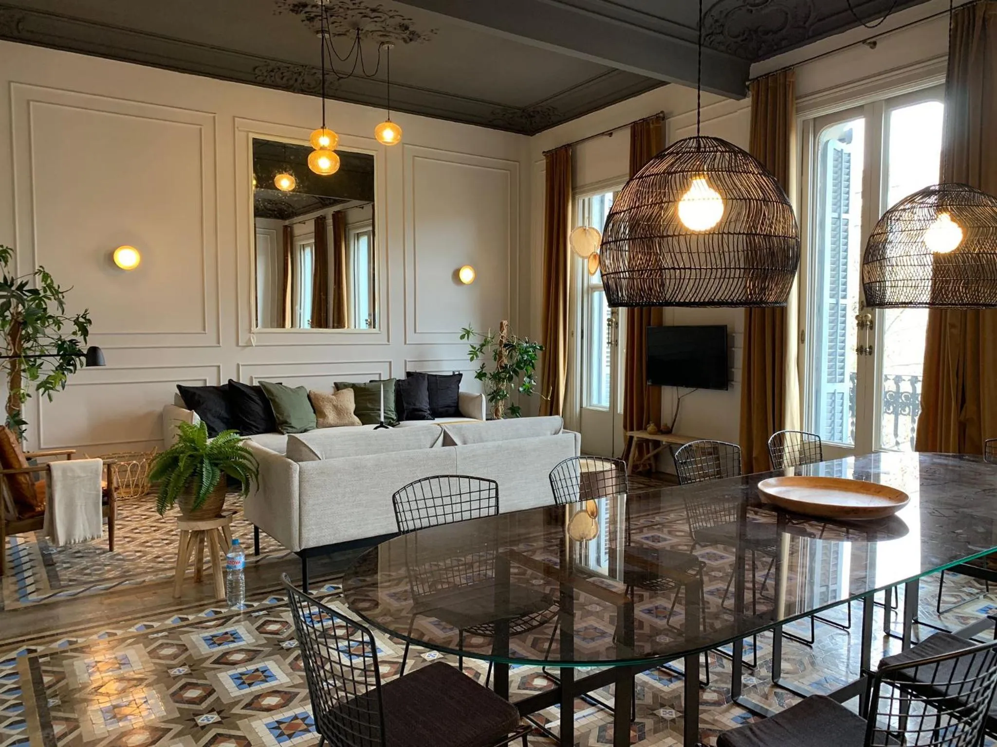 Living room in You Stylish City Center Apartments