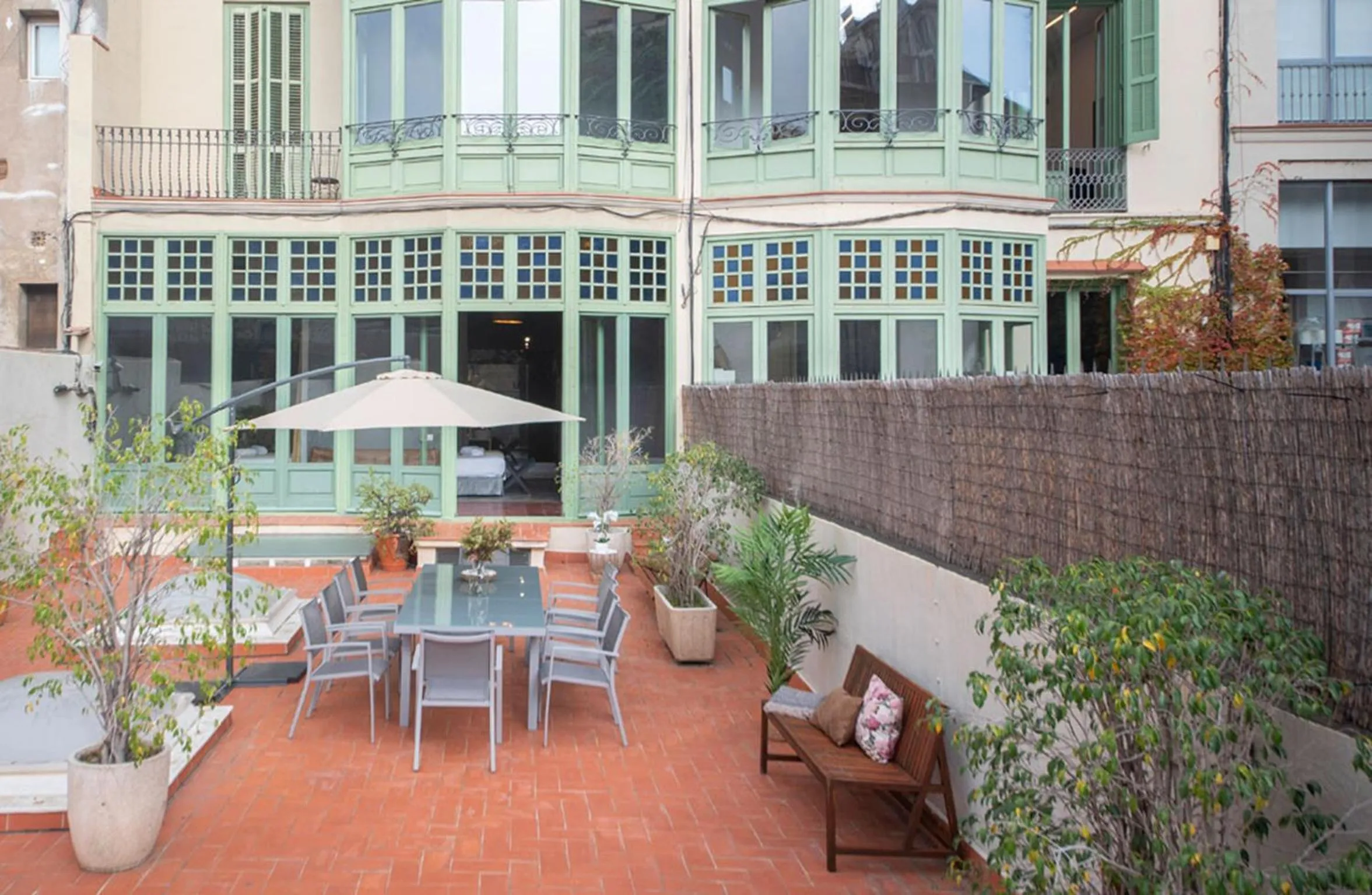 Balcony/Terrace in You Stylish City Center Apartments