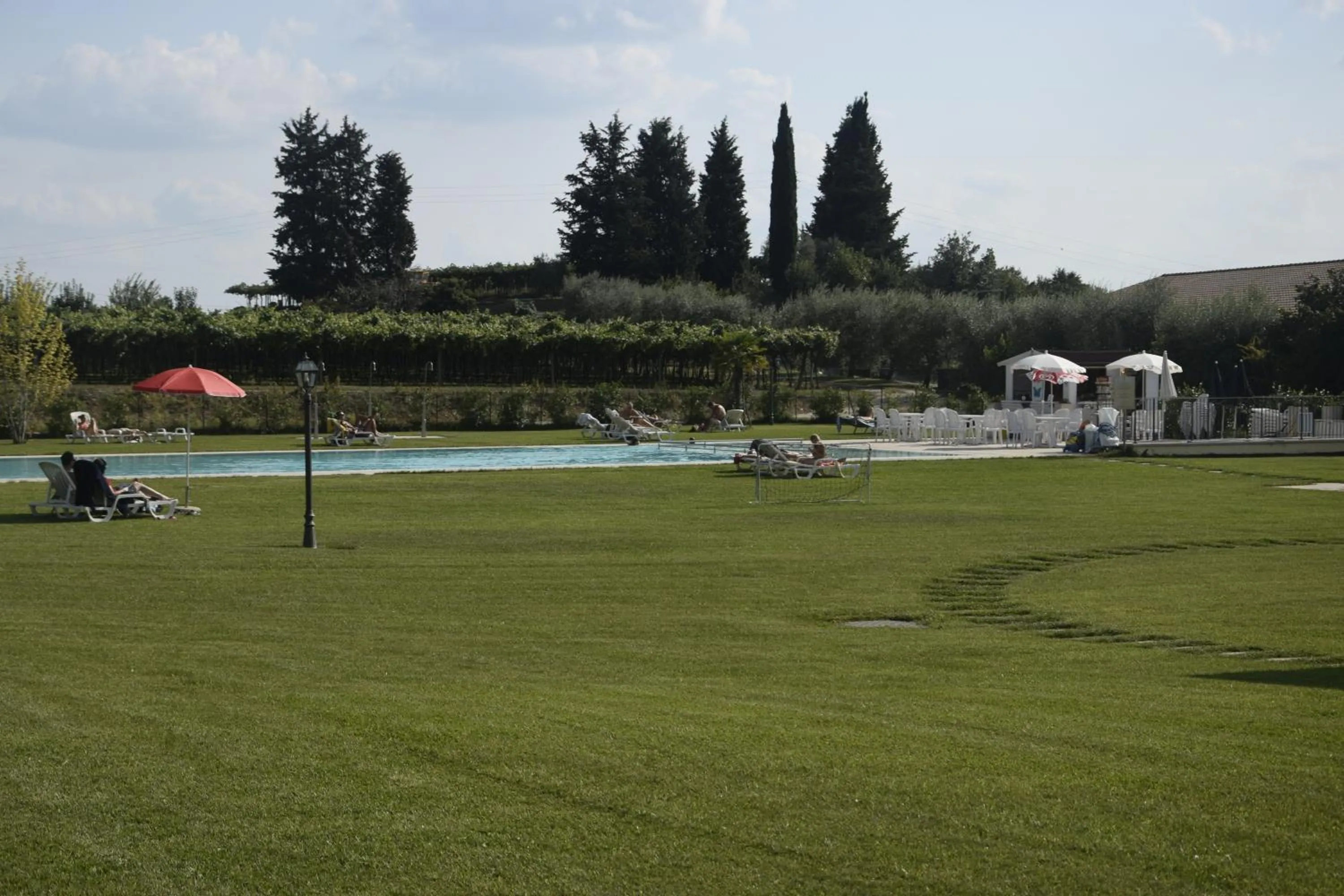 Pool view in Relais Corte Pontigliardo