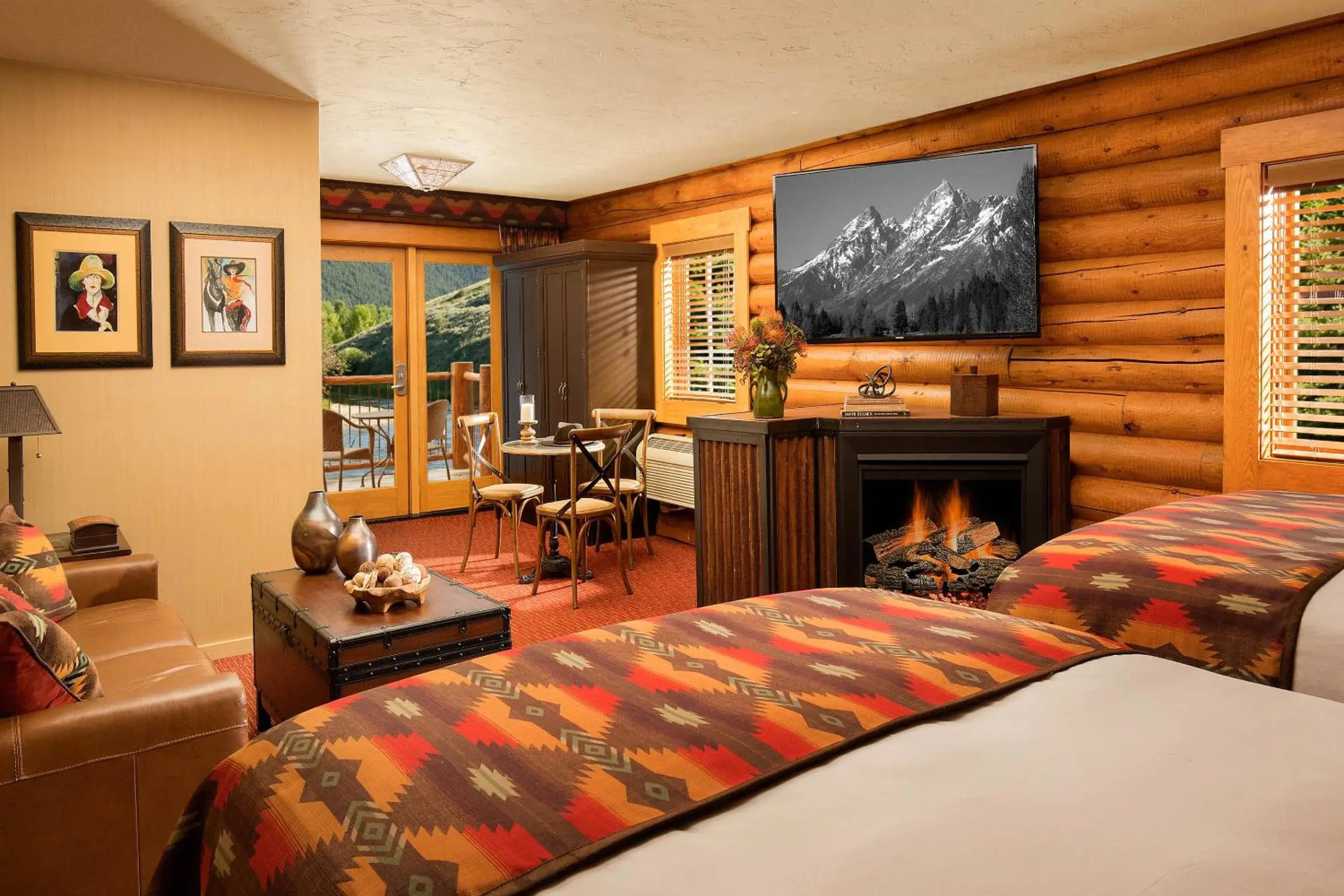 Superior Double Room with Fireplace - Creekside in Rustic Inn Creekside Superior Double Room with Fireplace - Creekside in Rustic Inn Creekside