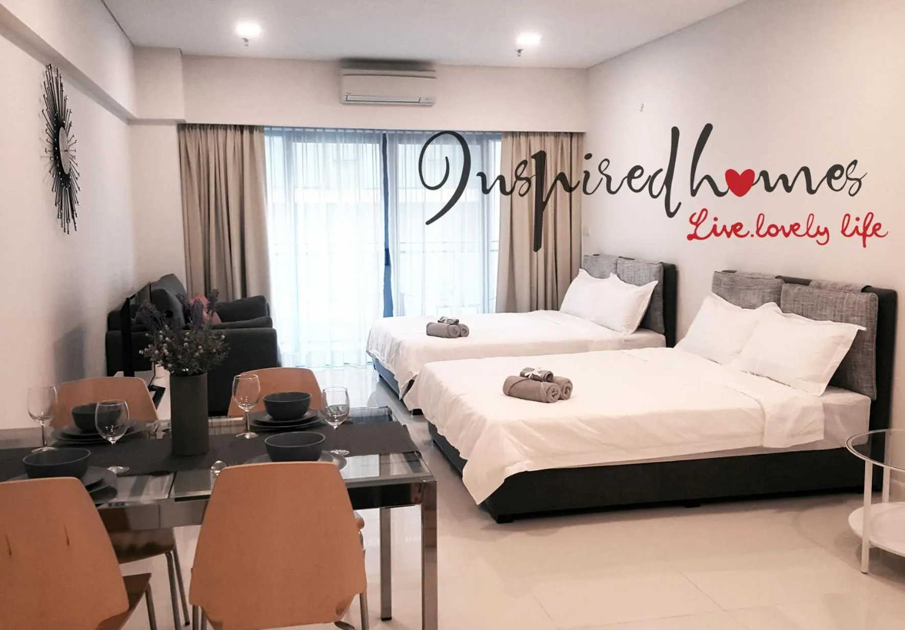 Living room, Bed in Inspired Homes @ Summer Suite