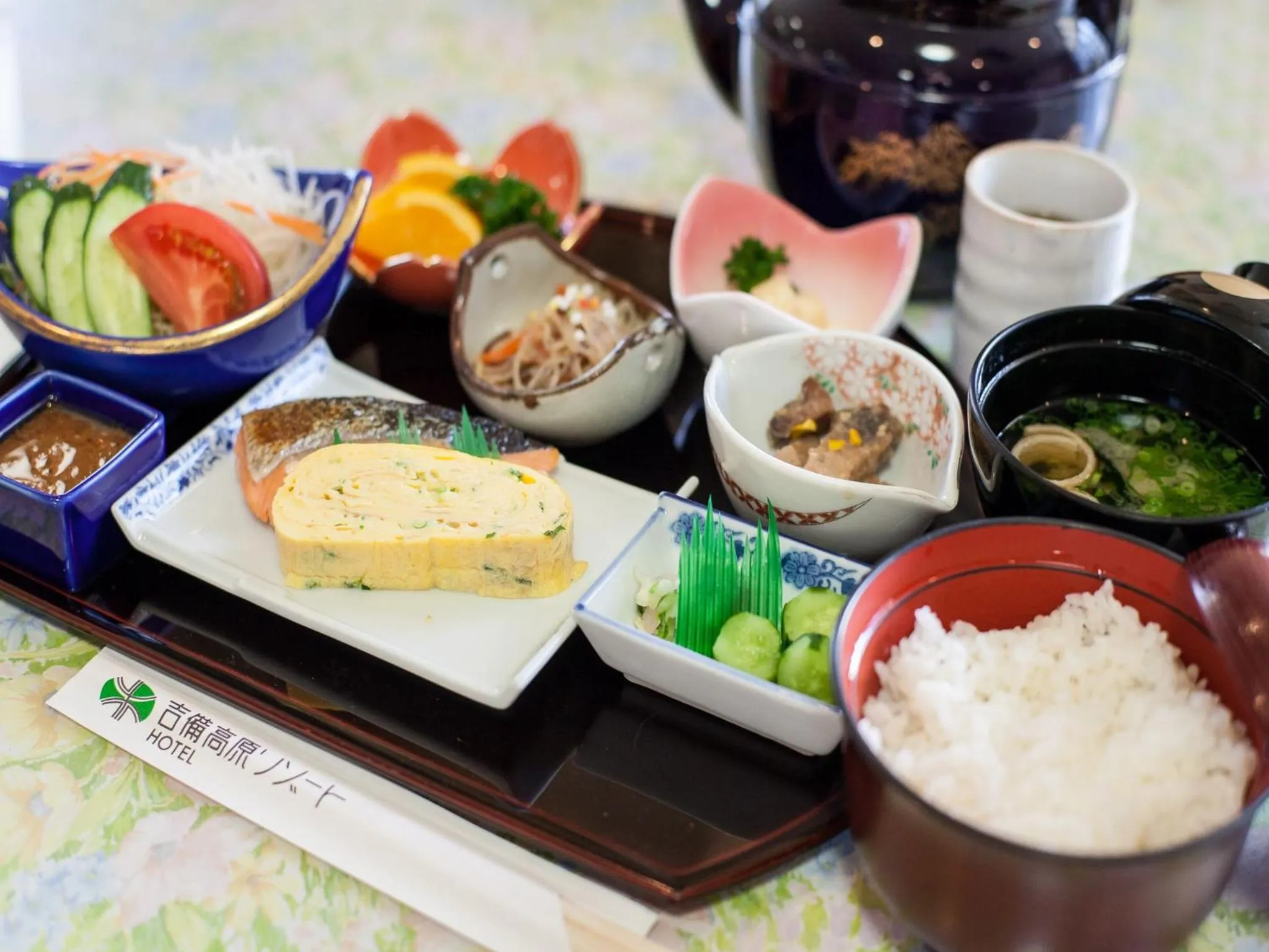 Buffet breakfast in Kibi Kogen Resort Hotel