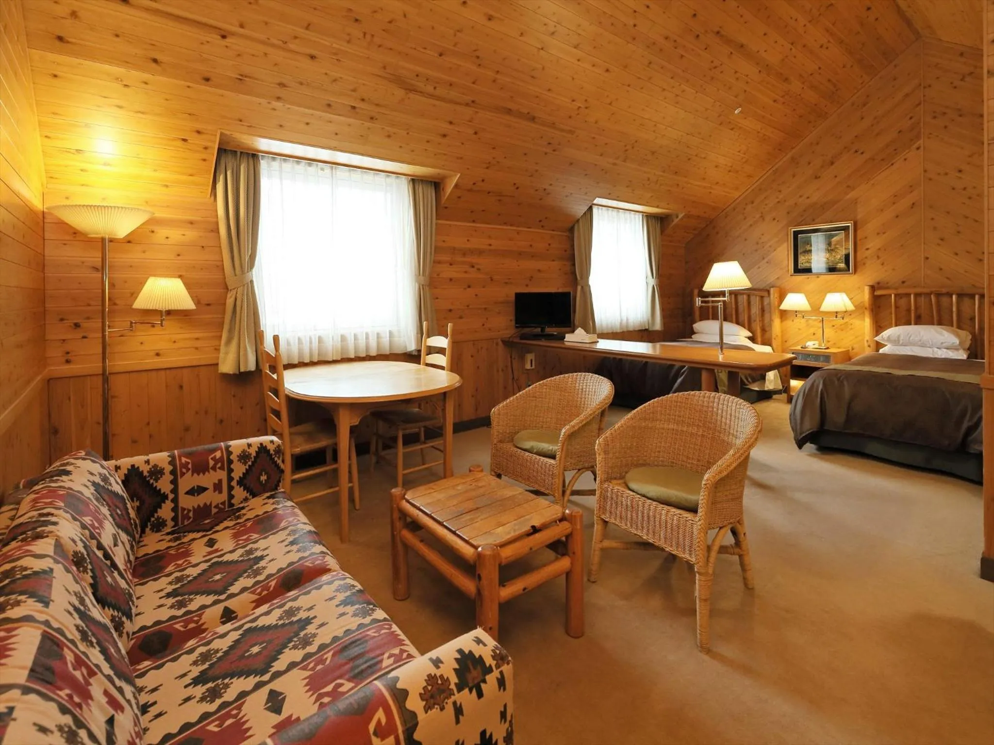 Photo of the whole room, Bed in Kibi Kogen Resort Hotel